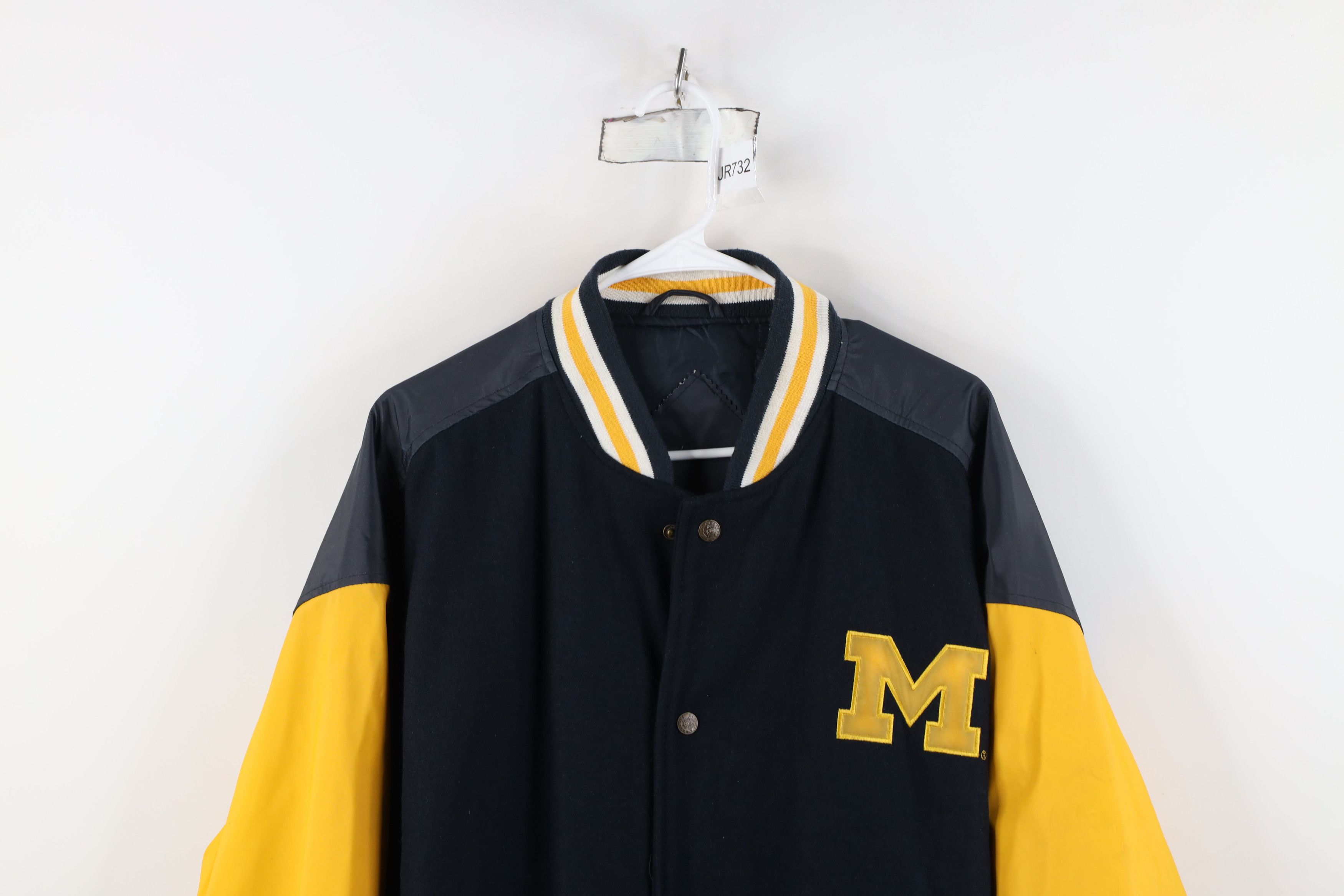 Vintage Vintage 90s Y2K Reversible University of Michigan Jacket Size US XXL / EU 58 / 5 - 2 Thumbnail