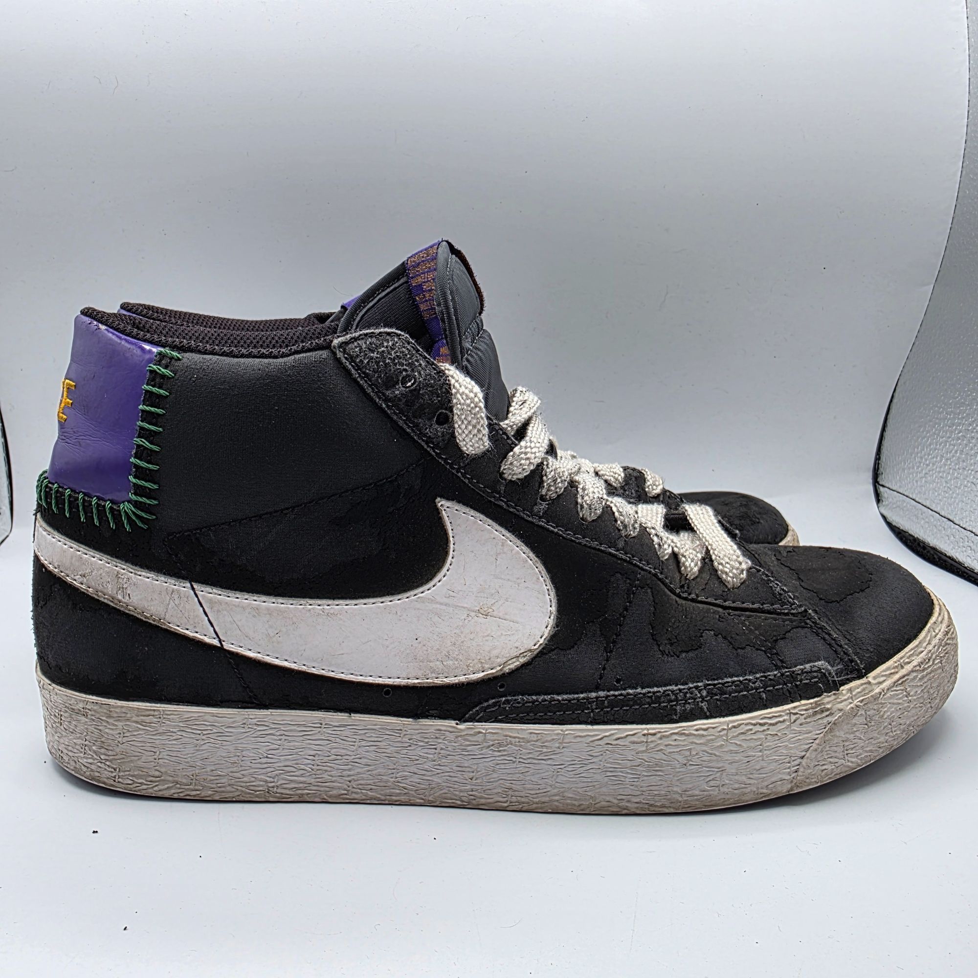 Nike Nike Blazer High Anthracite Mens Size 9.5 Black Varsity Purp Size US 9.5 / EU 42-43 - 12 Thumbnail
