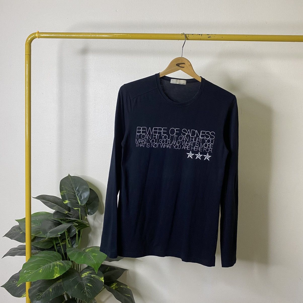 Boycott Bewere Of Sadness Wild Poem Grunge Gothic Punk LS T Shirt Size US S / EU 44-46 / 1 - 1 Thumbnail