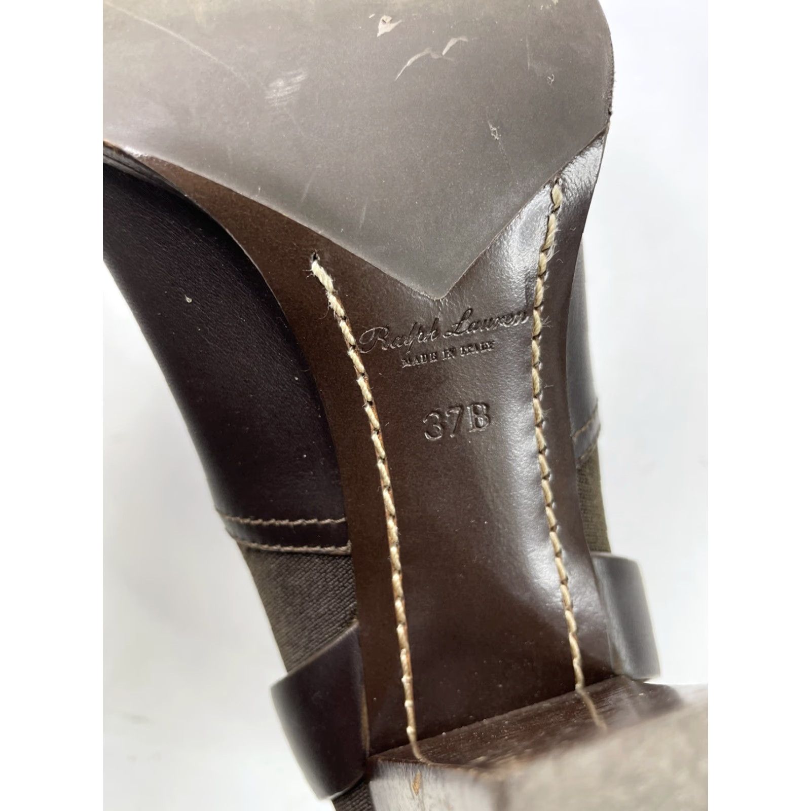 Ralph Lauren Ralph Lauren Collection Purple Label Womens Boots Brown Leather Buckle Size 37B Size US 6 / IT 36 - 8 Thumbnail