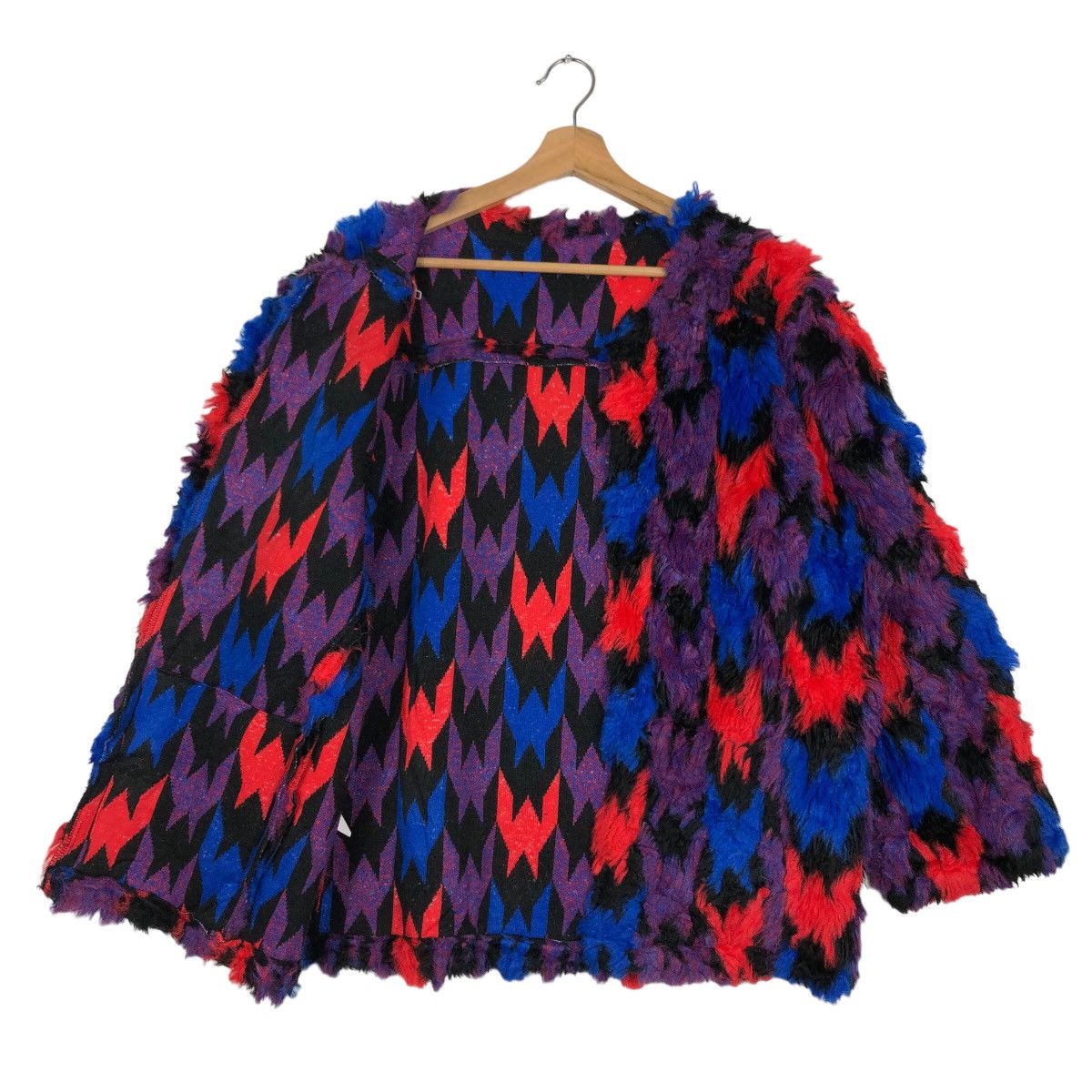 Japanese Brand 🔥Mohair Wool Fur Jacket Colourful Tokyo Kobe Japan Made Size US M / EU 48-50 / 2 - 8 Thumbnail