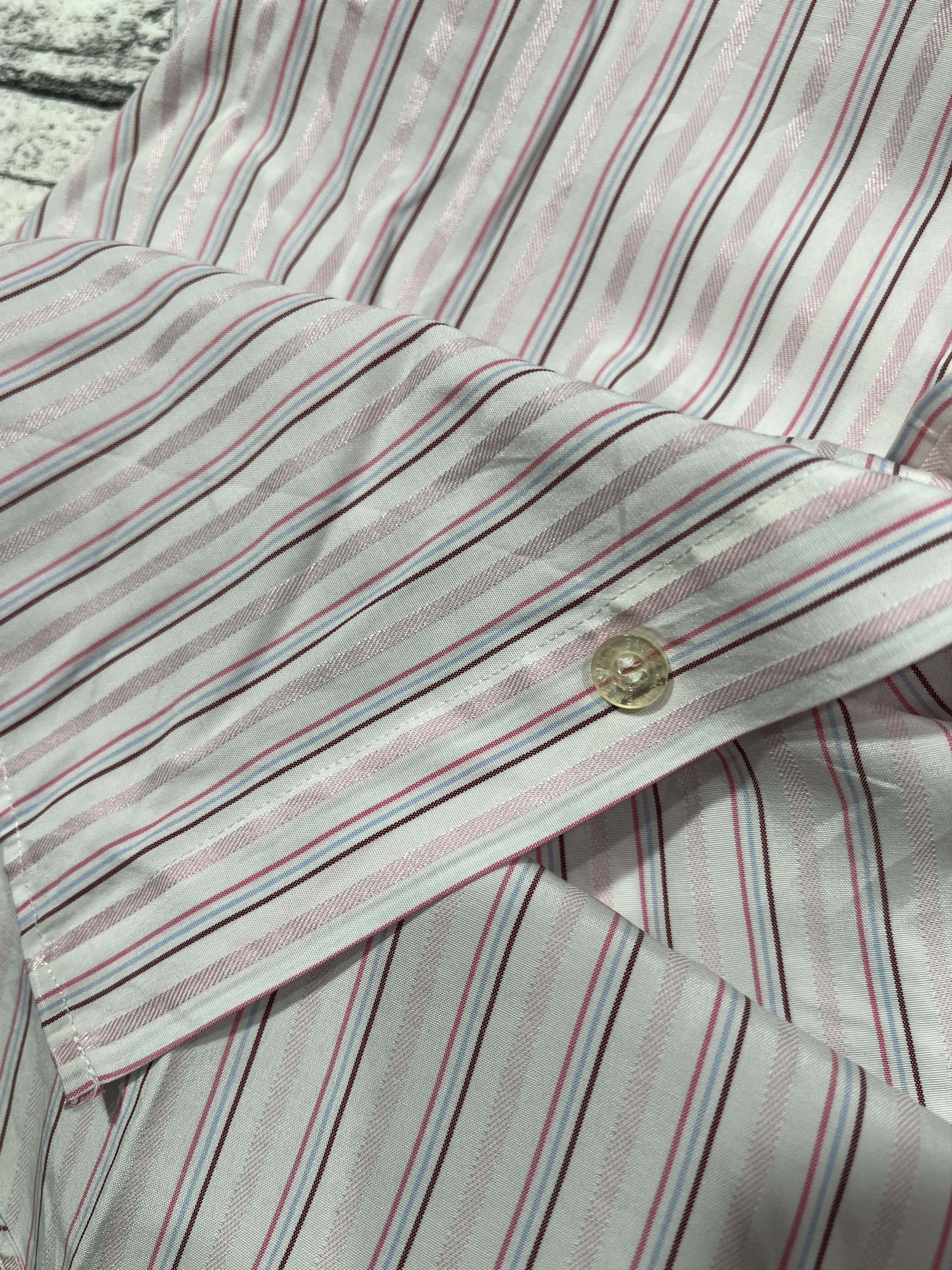Balenciaga 90s Balenciaga Striped Pocket Button Shirt Size US M / EU 48-50 / 2 - 5 Thumbnail