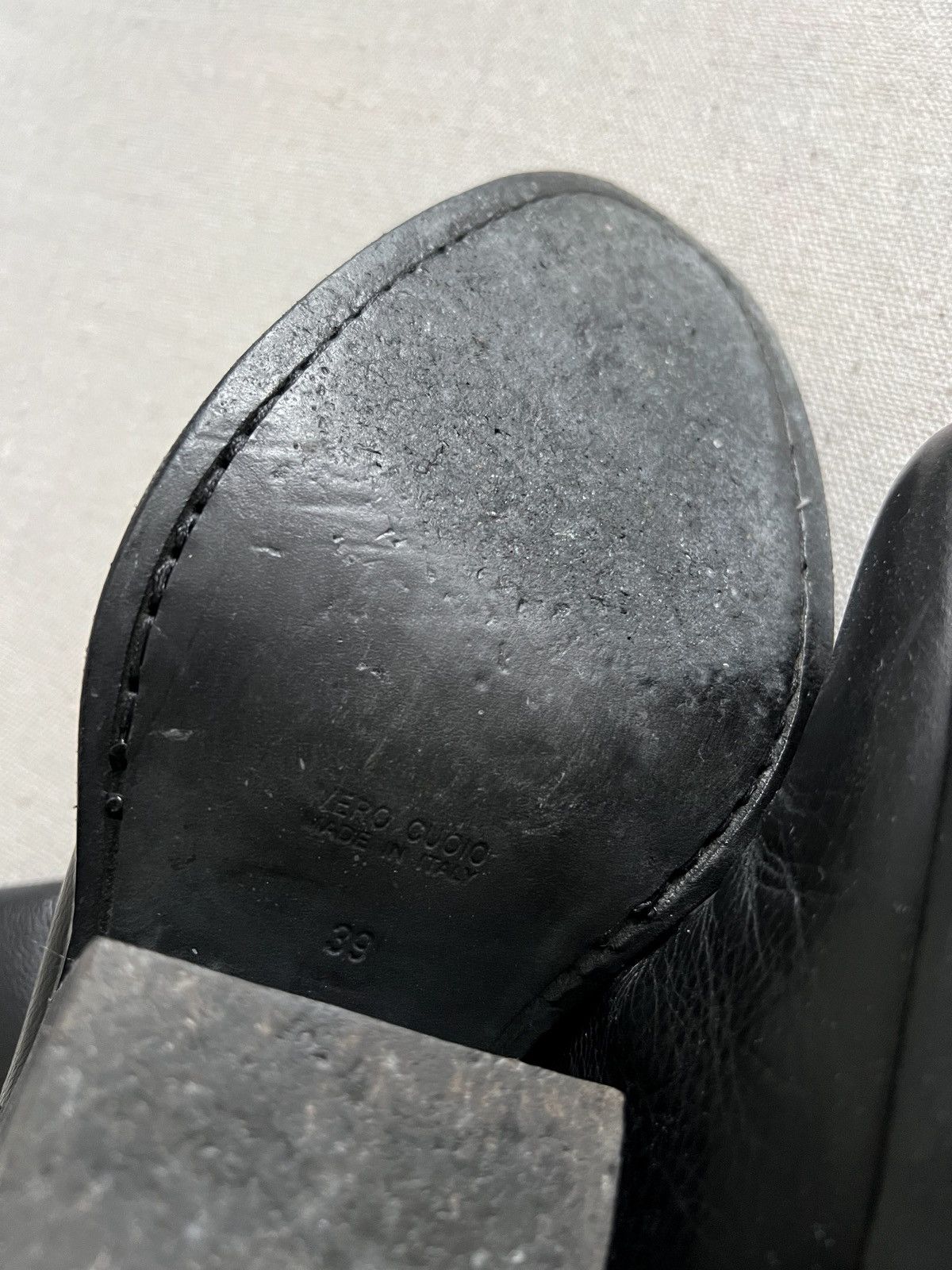 Ann Demeulemeester Ann Demeulemeester Baby Calf Cuban Heel Leather Ankle Boots Size US 9 / IT 39 - 8 Thumbnail