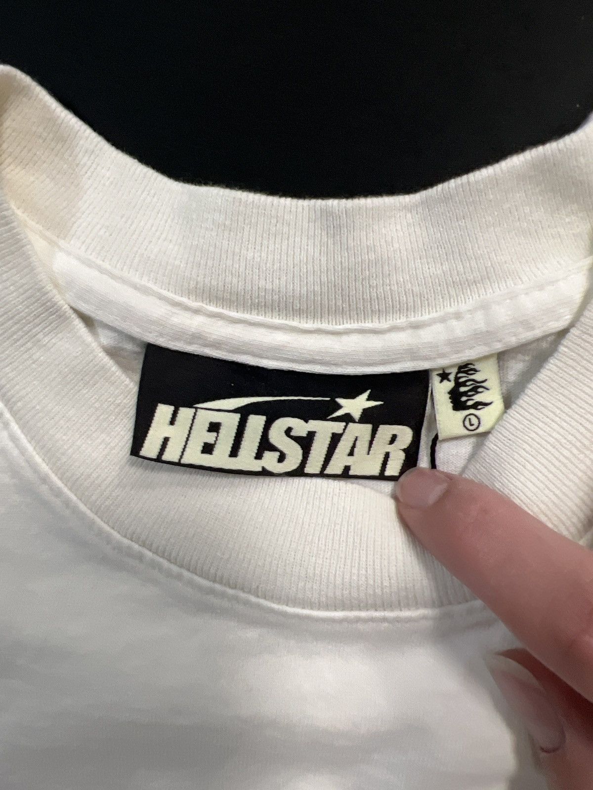 HELLSTAR Hellstar Beat Us! White/Blue T-Shirt Size US L / EU 52-54 / 3 - 3 Thumbnail