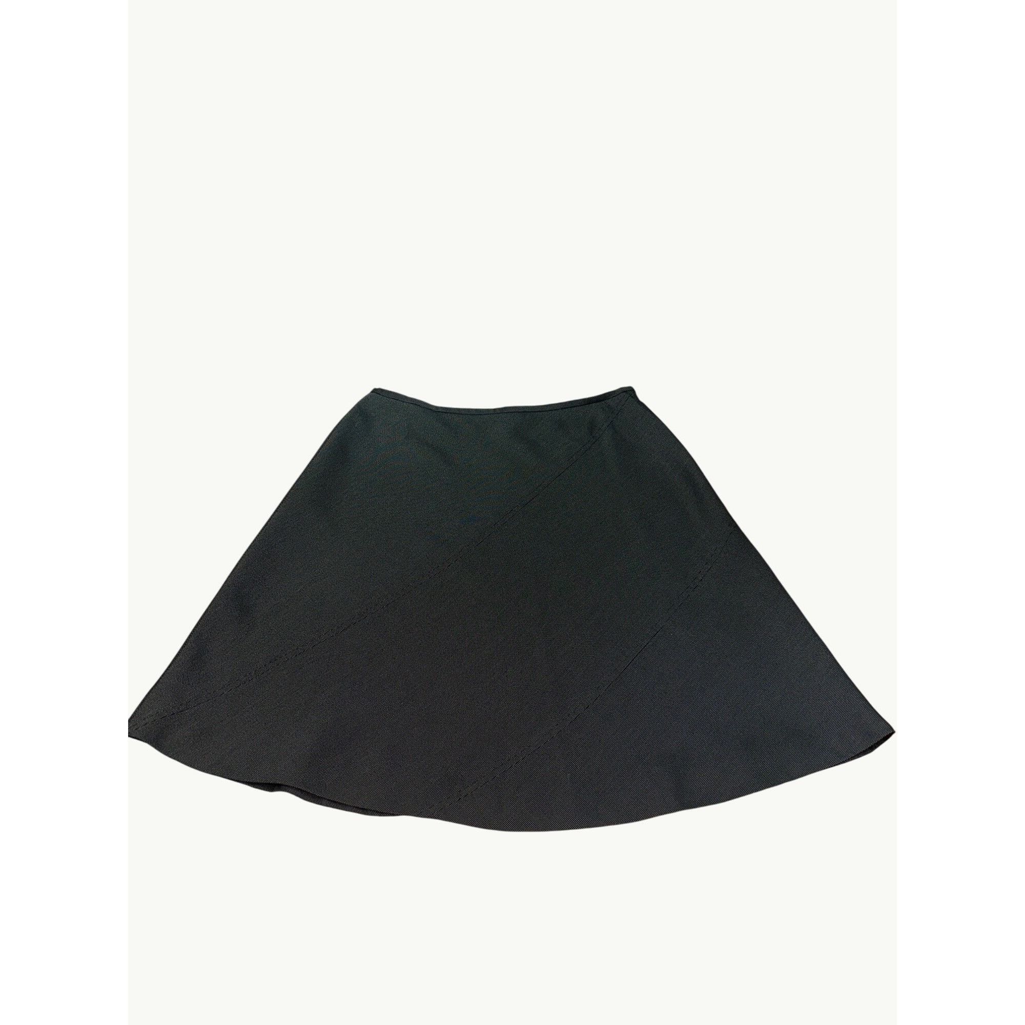 Other CCC Black Asymmetrical Skirt Polyester Rayon Blend Lining Si Size 28" / US 6 / IT 42 - 2 Thumbnail
