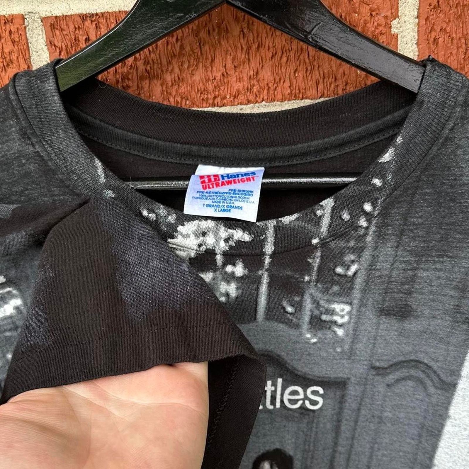 Vintage Vintage 90s the beatles hey jude aop band shirt Size US XL / EU 56 / 4 - 7 Thumbnail