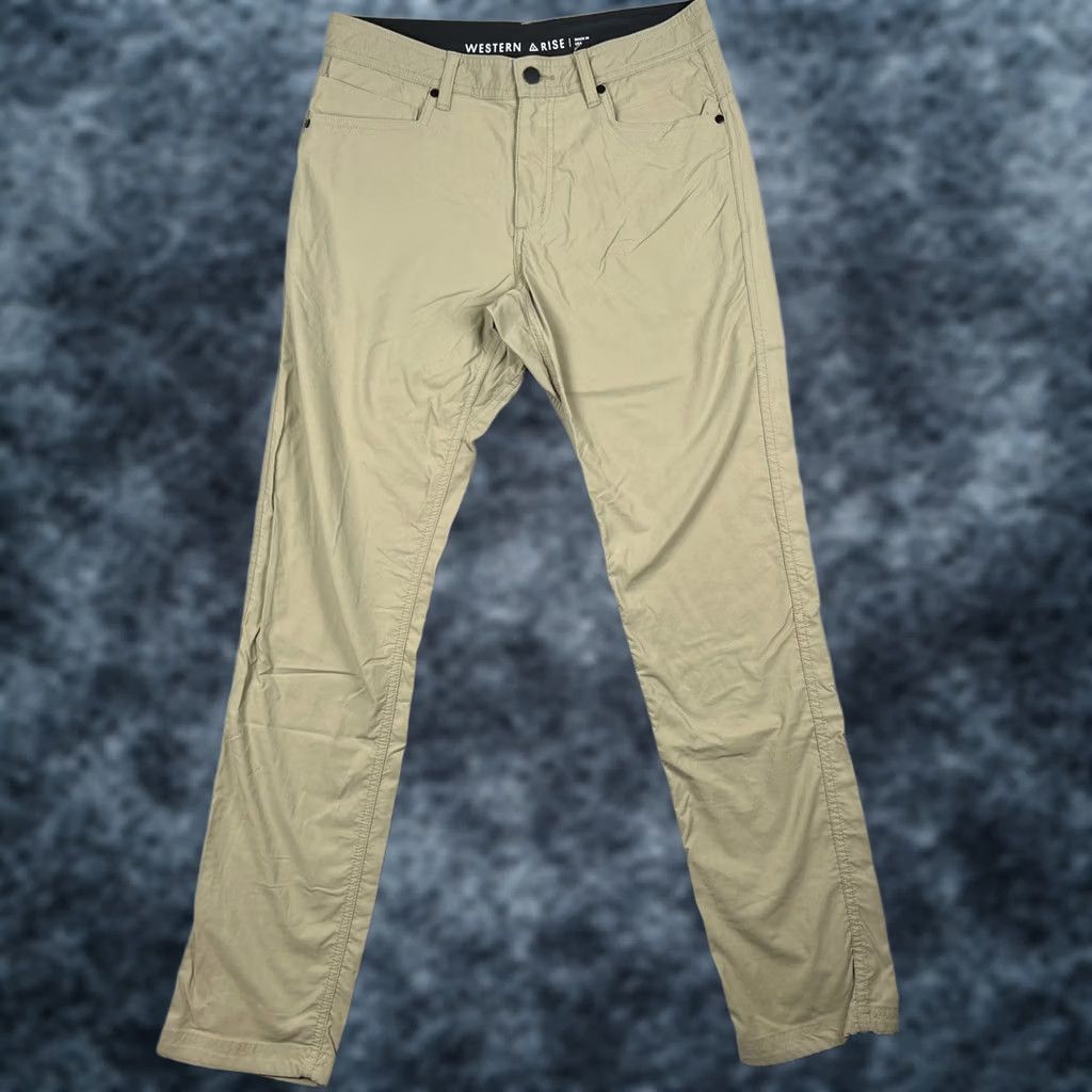 Vintage Western Rise Pants Mens 30 Beige Evolution Stretch Performance Tech 30x31 Hiking Size US 30 / EU 46 - 1 Thumbnail