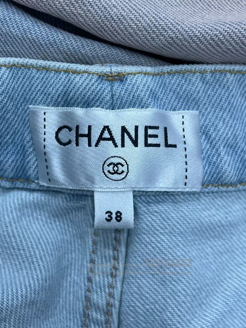 Chanel Chanel Orange tie-dyed gradient wide-leg jeans Size 25" / US 0 / IT 36 - 4 Thumbnail