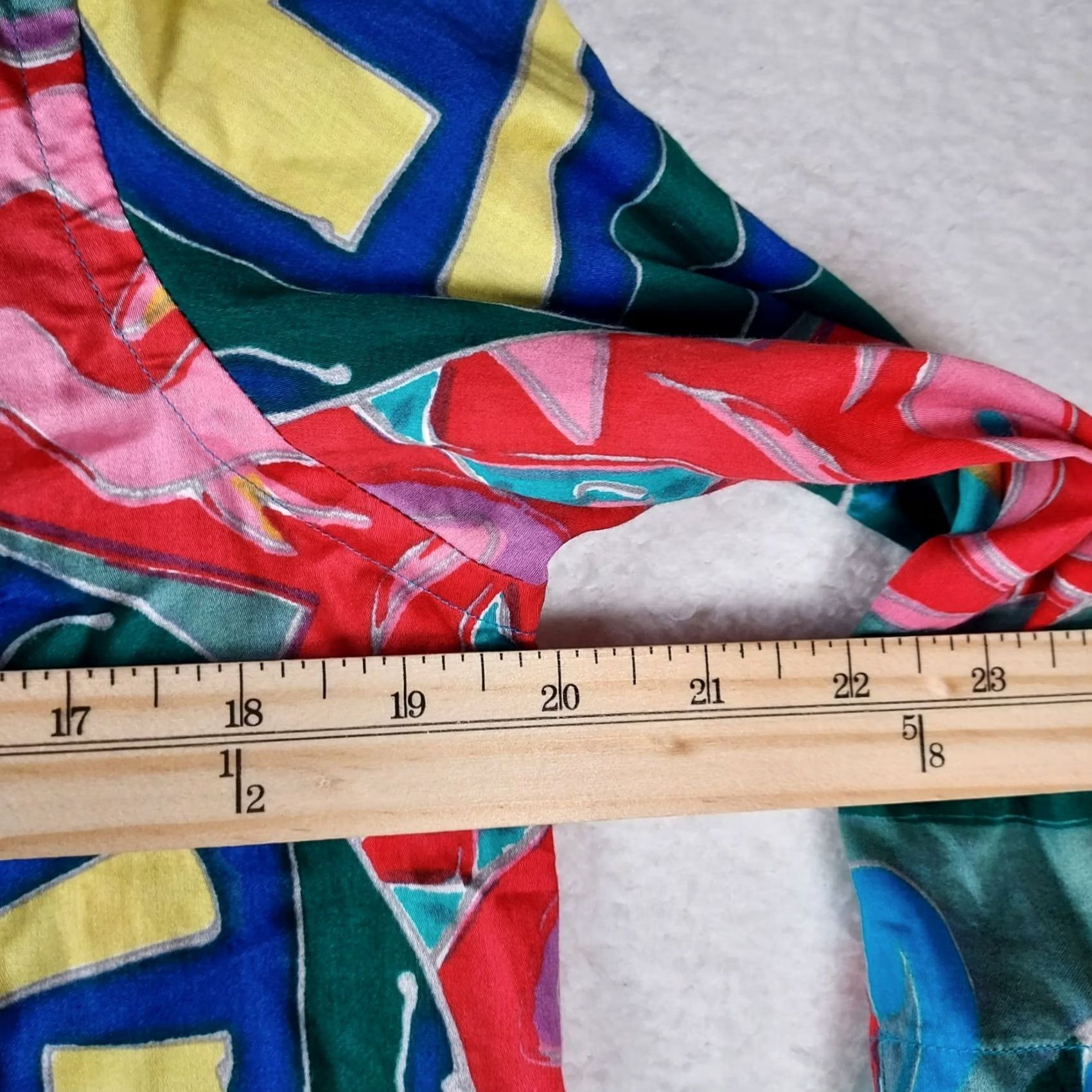 Ralph Lauren Lauren Ralph Lauren Blouse Women Small Colorful Patchwork Abstract Print Cotton Button Accents Regular Fit Multicolor Summer Casual Size S / US 4 / IT 40 - 5 Thumbnail