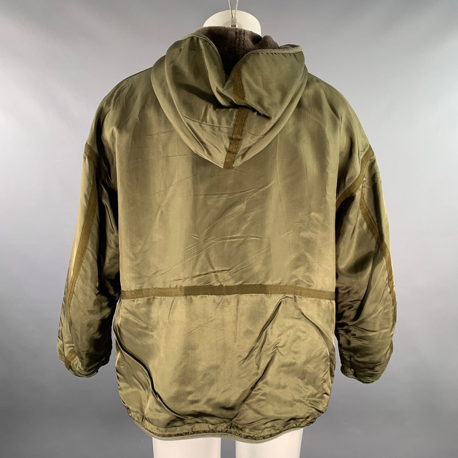Visvim VISVIM M Olive Mixed Materials Rayon Wool Reversible Jacket Size US M / EU 48-50 / 2 - 6 Thumbnail