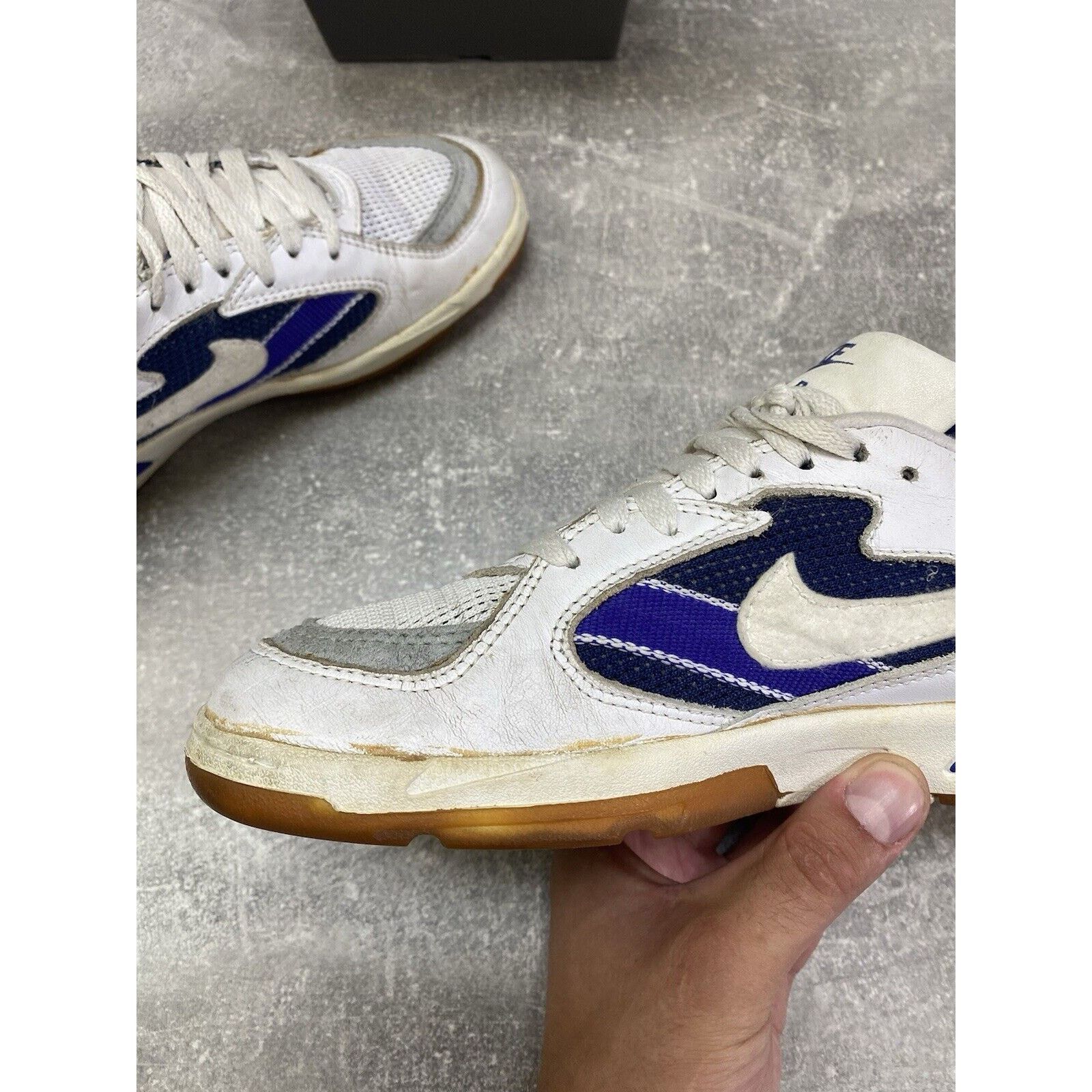Nike × Vintage Vintage 90s Nike Air Tennis Sneakers White Size US 7.5; Size US 7.5 / EU 40-41 - 9 Thumbnail