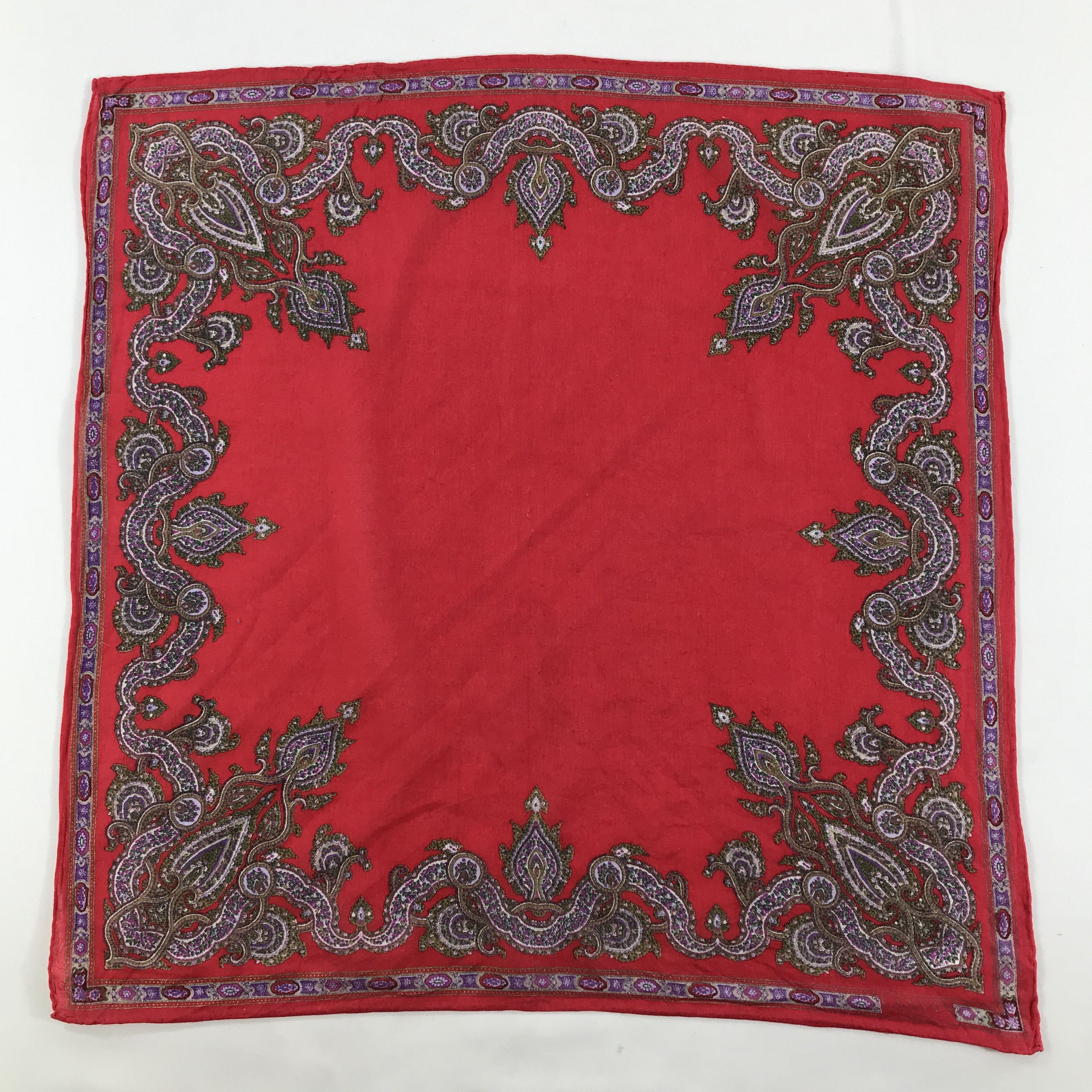 Lanvin × Vintage Lanvin Bandana / Handkerchief / Neckerchief - S1391 Size ONE SIZE - 1 Thumbnail
