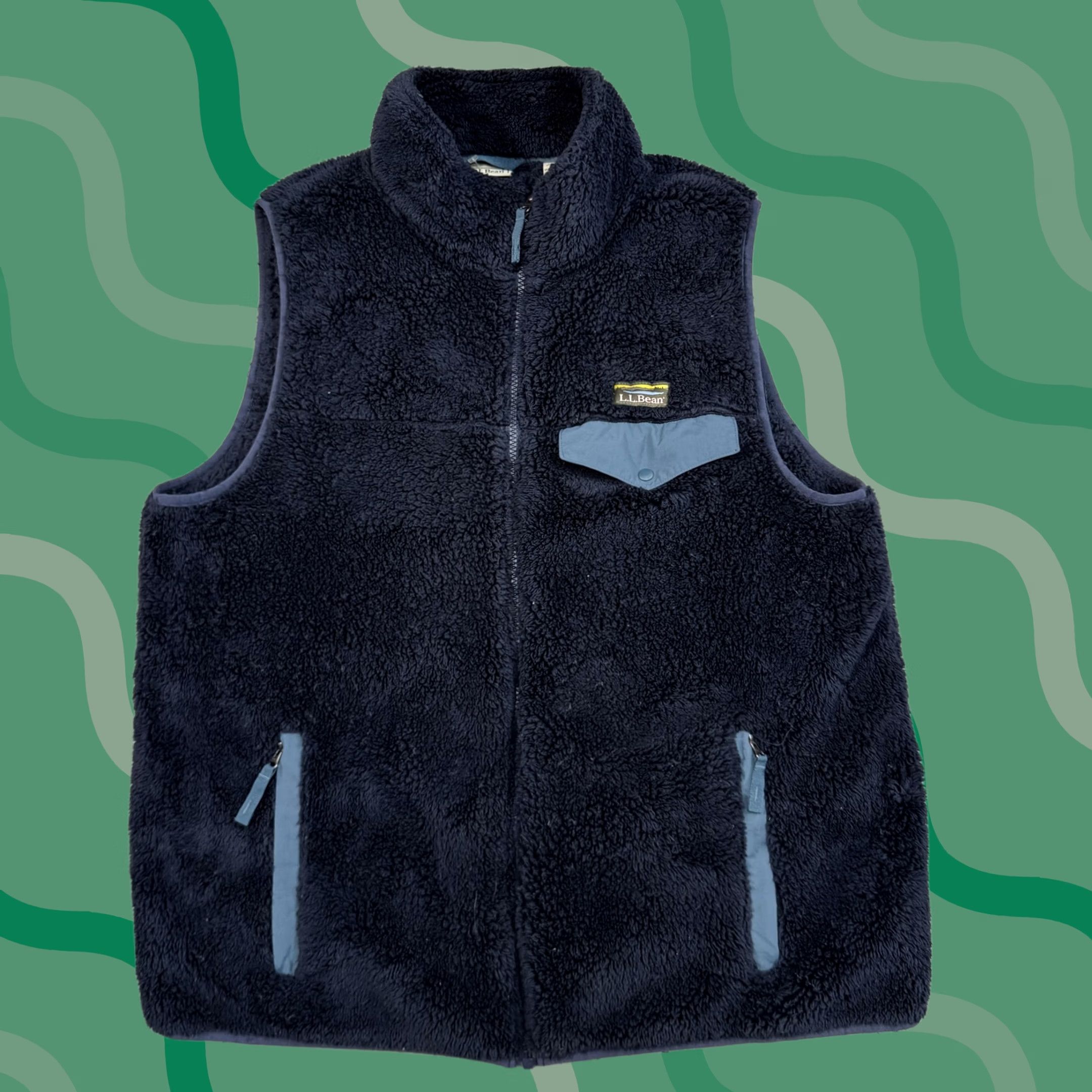 Vintage LL Bean Fleece Vest Mens Large Sherpa Full Zip Outdoors Pockets Warm L.L.Bean Vest Size US L / EU 52-54 / 3 - 1 Thumbnail