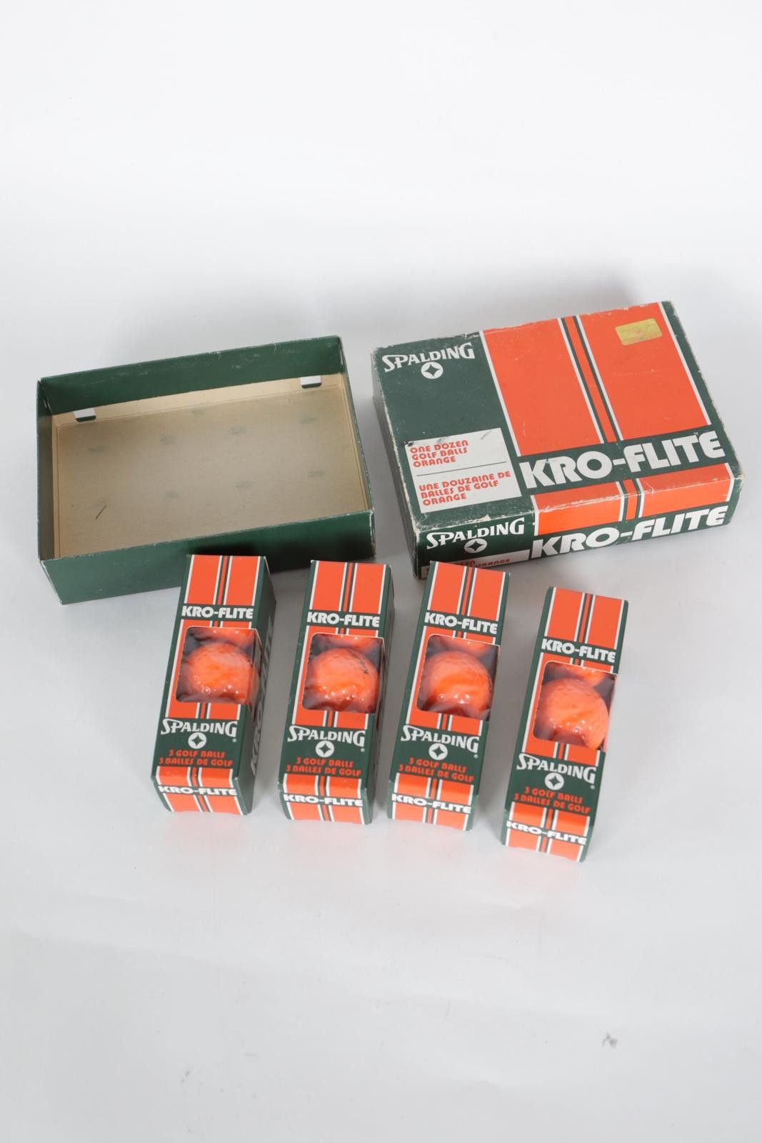 Spalding 80's Spalding KRO-FLITE Surlyn Covered 12 Orange Golf Balls Size ONE SIZE - 7 Thumbnail