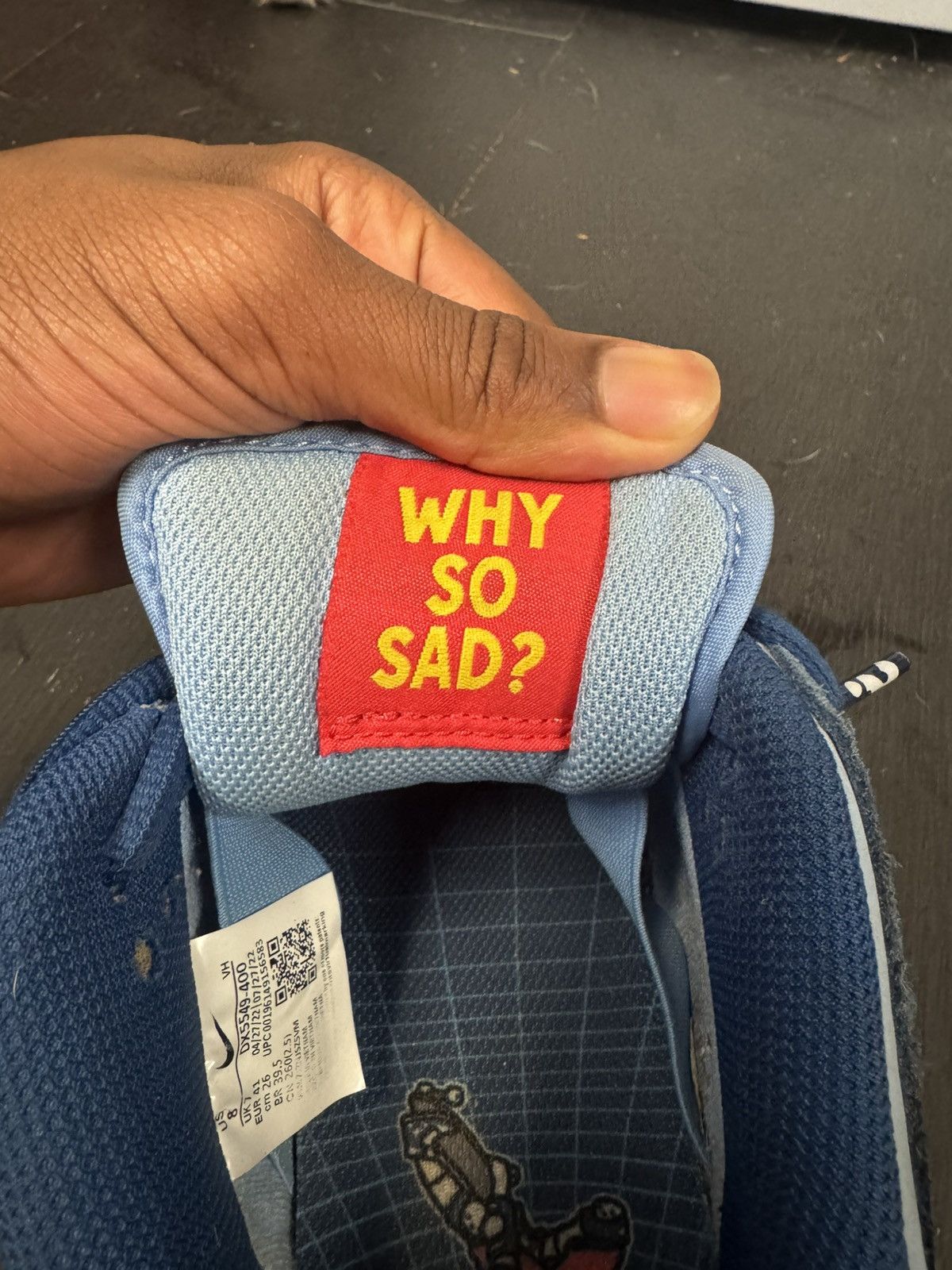 Nike SB Nike SB Dunk Low “Why So Sad?” Size US 8 / EU 41 - 4 Thumbnail