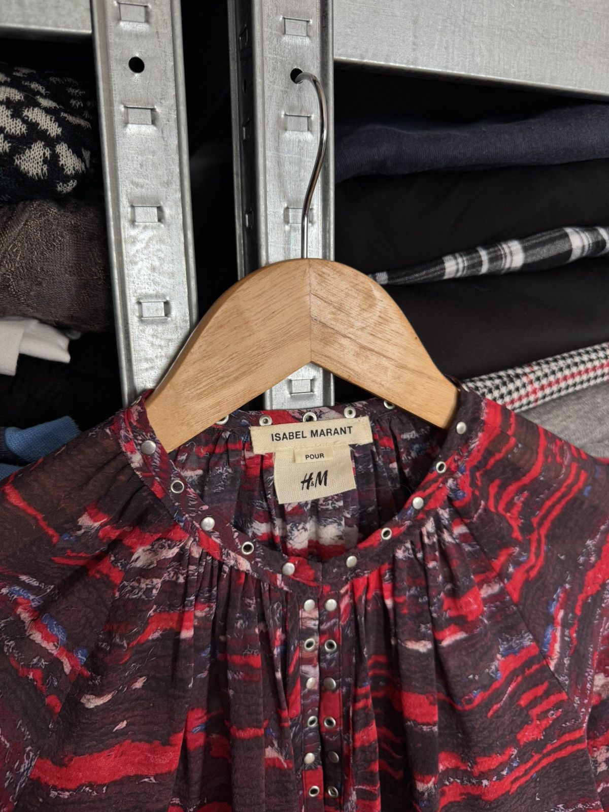 Isabel Marant Isabel Marant Pour For H&M Multi Colour 100% Silk Blouse Top Size S / US 4 / IT 40 - 2 Thumbnail