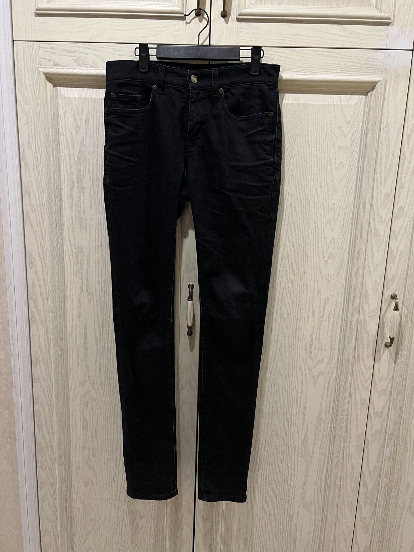 saint laurent black new jeans size 29