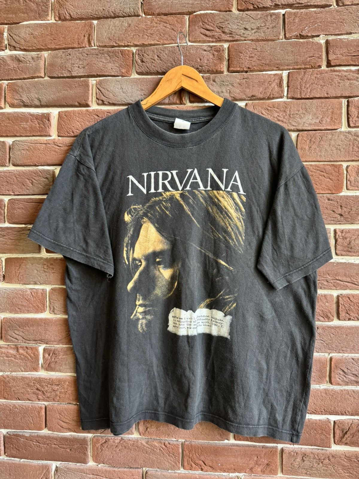 Band Tees Vintage 90s Nirvana Kurt Cobain Buddhist Grunge Band T shirt Size US L / EU 52-54 / 3 - 1 Thumbnail