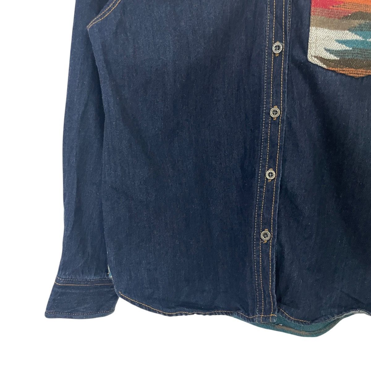 Japanese Brand Vintage Titicaca Aztex Navajo Denim Jacket Size US M / EU 48-50 / 2 - 3 Thumbnail