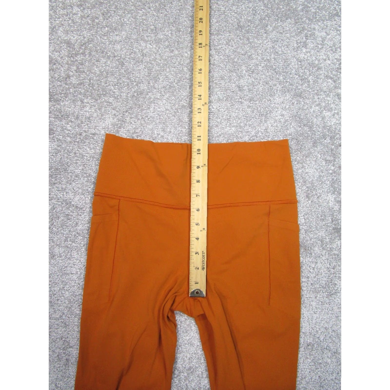 Athleta Athleta Leggings Womens M Orange Cropped Yoga Casual Athleisure 90s? Sports Material: Stash Tight Salutation Size 32" / US 10 / IT 46 - 5 Thumbnail
