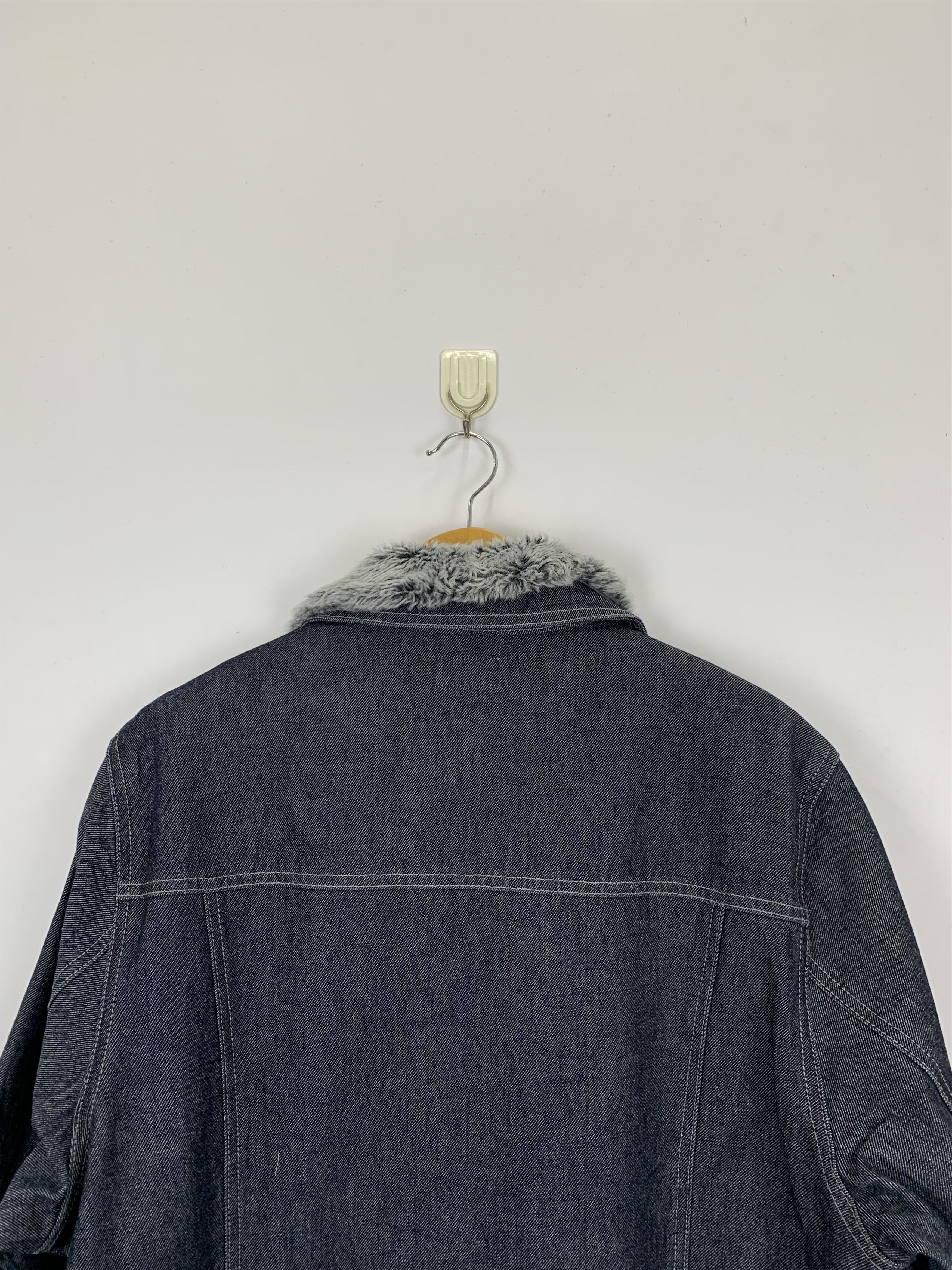 Japanese Brand Vintage Japanese Brand Denim Sherpa Jacket J0837 Size US L / EU 52-54 / 3 - 4 Thumbnail