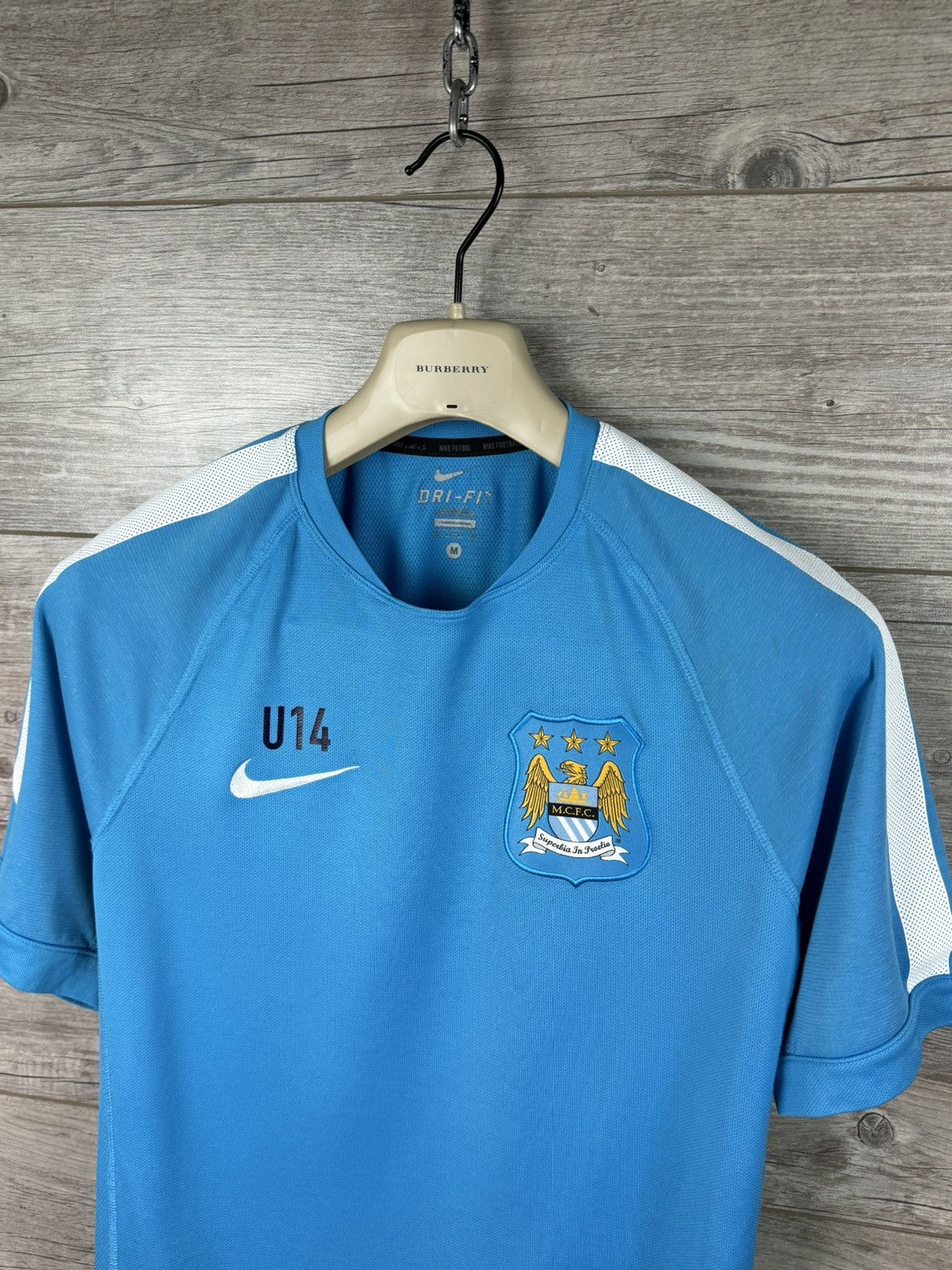 Nike NIKE MANCHESTER CITY 2014/2015 FOOTBALL SOCCER JERSEY SIZE M Size US M / EU 48-50 / 2 - 8 Thumbnail