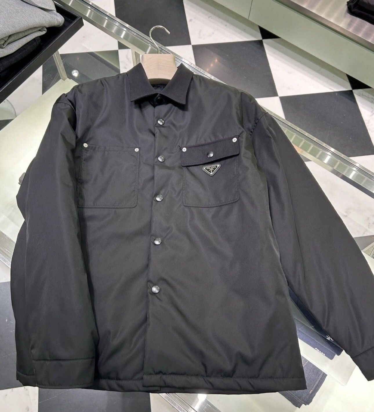 Prada Prada Tech Re-Nylon Padded Cargo Pocket Black Jacket Size US M / EU 48-50 / 2 - 20 Thumbnail