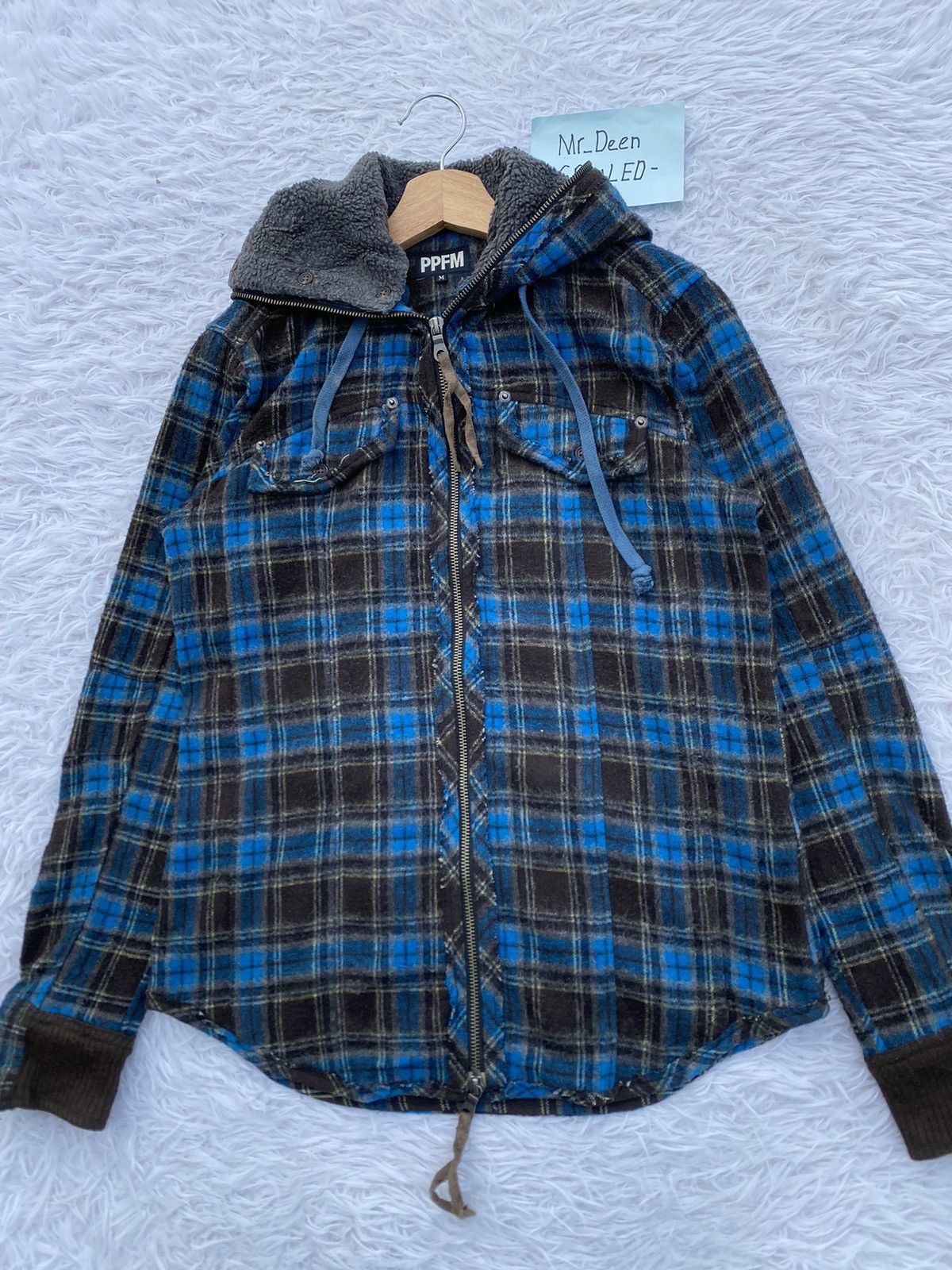 PPFM Rare Vintage PPFM Hooded Flannel Size US M / EU 48-50 / 2 - 6 Thumbnail
