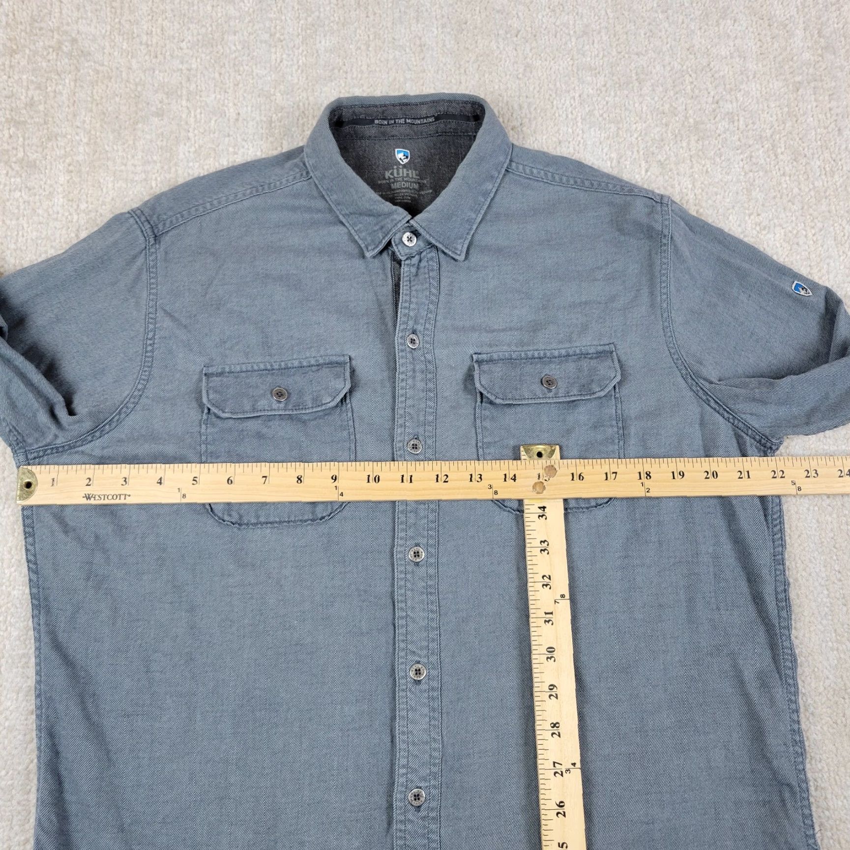 Vintage Kuhl Descendr Flannel Shirt Mens M Gray Long Sleeve Button Up Hiking Outdoors Shirt Mens M Gray Button-Up Shirt Outdoors Hiking Descendr Flannel Kuhl Size US M / EU 48-50 / 2 - 4 Thumbnail