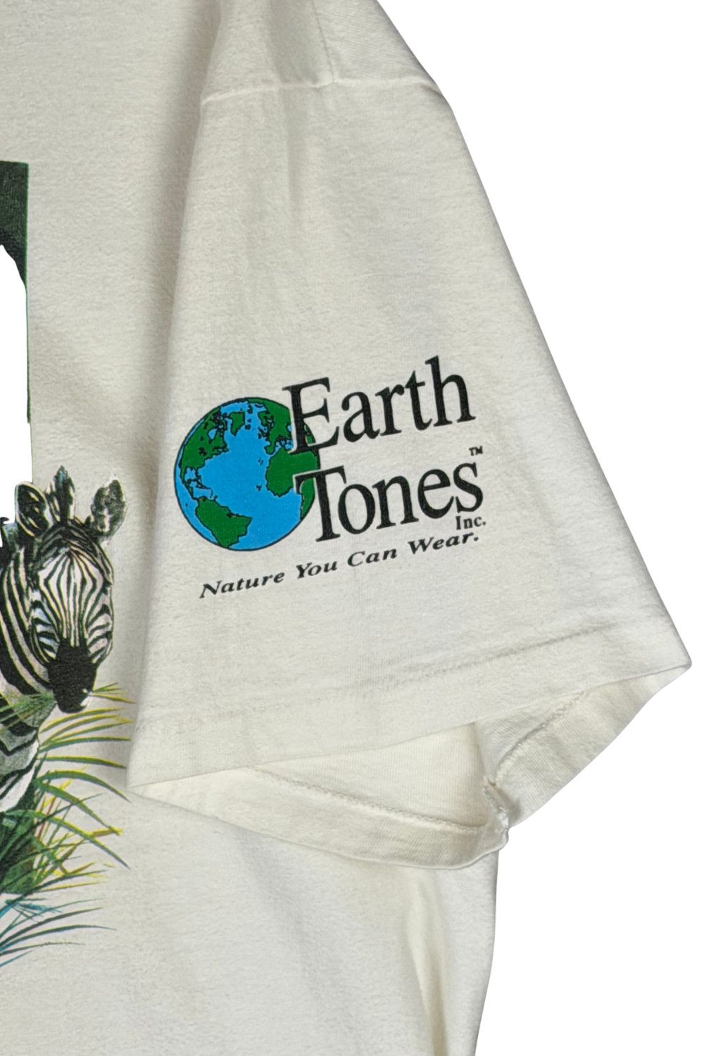 Hanes Vintage 1992 Zebra Wildlife Tee Earth Tones Single Stitch Size US XL / EU 56 / 4 - 10 Thumbnail