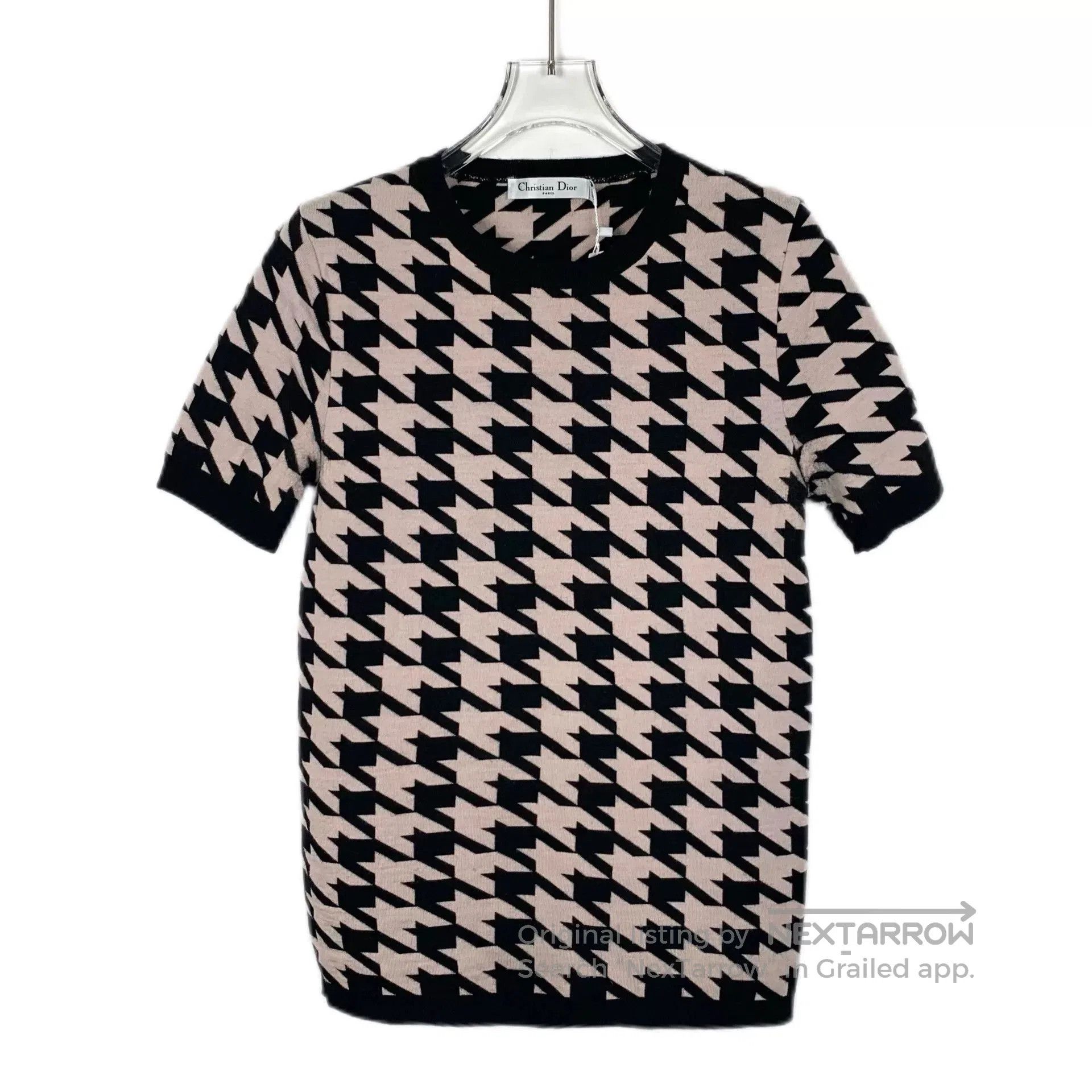 Dior Christian Dior Houndstooth Cotton T-shirt. Size US M / EU 48-50 / 2 - 1 Thumbnail