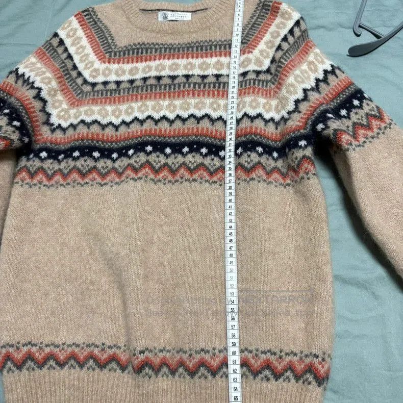 Brunello Cucinelli Brunello Cucinelli Fair Isle Alpaca Sweater. Size US M / EU 48-50 / 2 - 6 Thumbnail