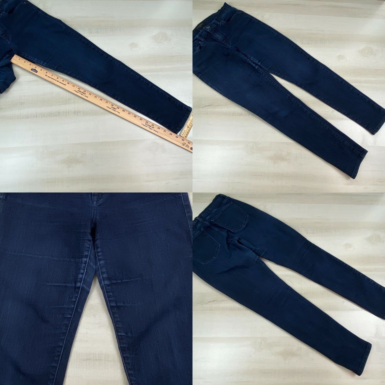 Banana Republic Banana Republic Womens Skinny Fit Jeans 6 Dark Blue Mid Rise Stretch Cotton Blend Size 28" / US 6 / IT 42 - 8 Thumbnail