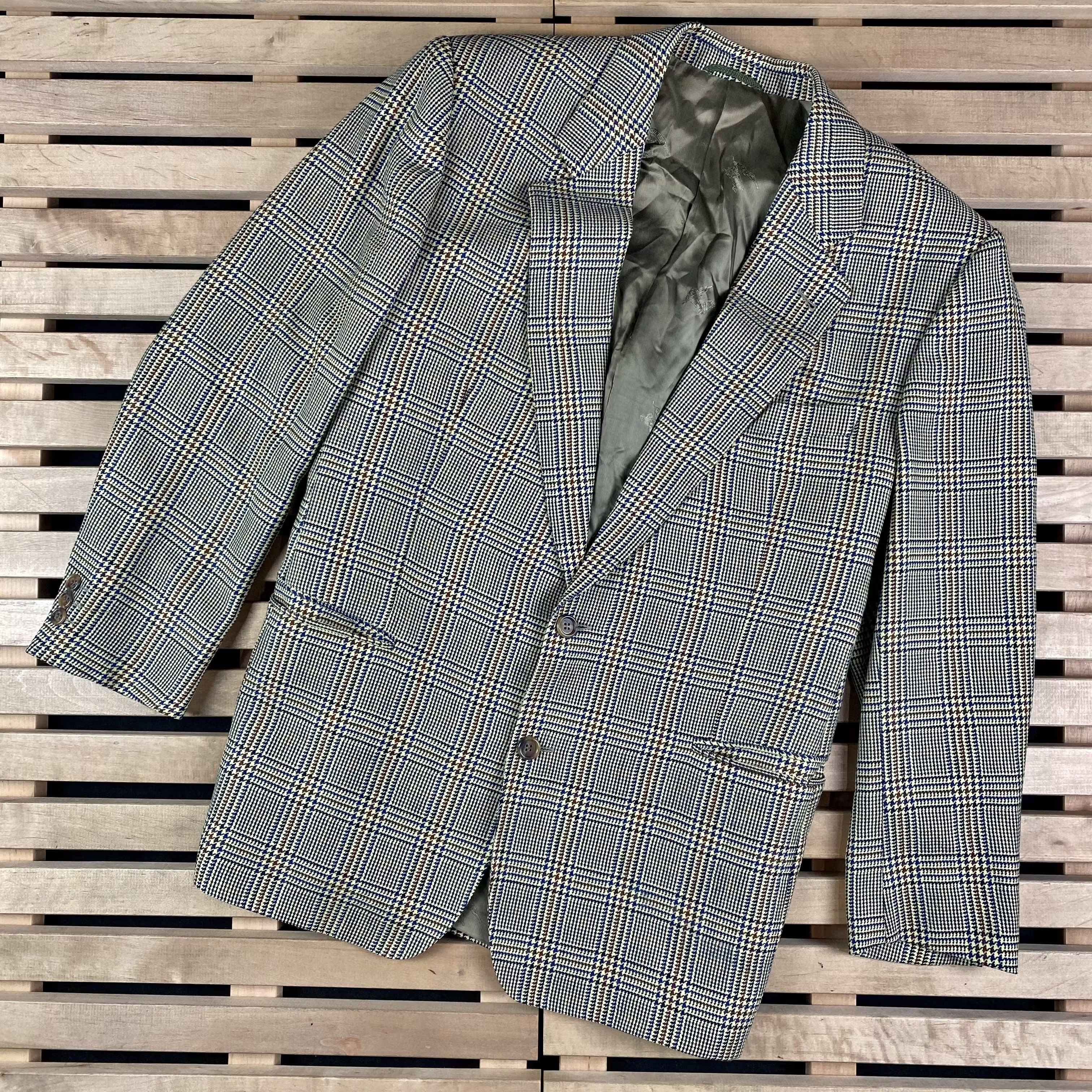 Burberry × Vintage Mens Blazer Jacket Burberrys Vintage Size XL Size 52R - 1 Thumbnail