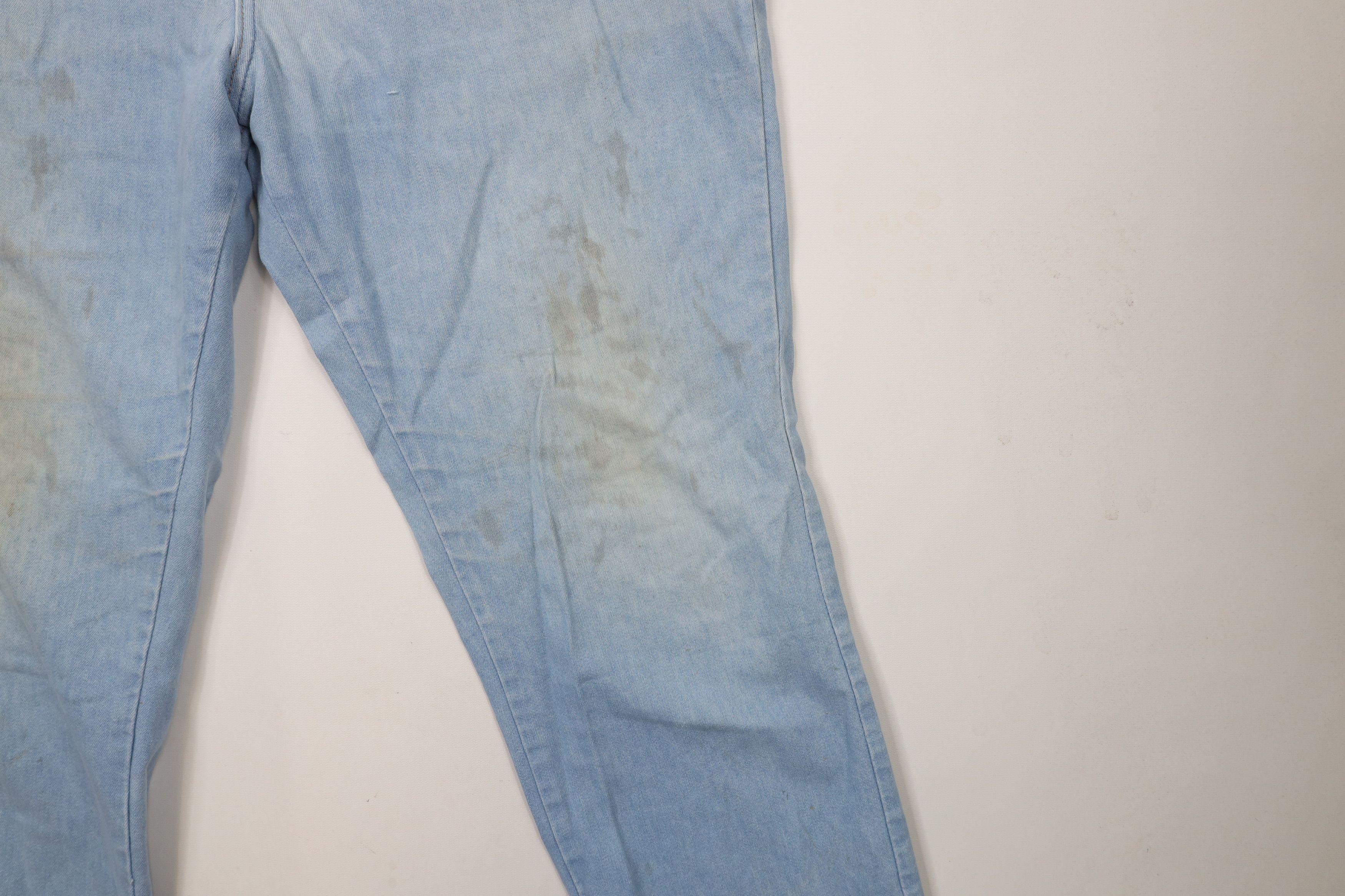 Lee × Vintage Vintage 90s Lee Distressed Straight Leg Denim Jeans Blue USA Size US 34 / EU 50 - 6 Thumbnail