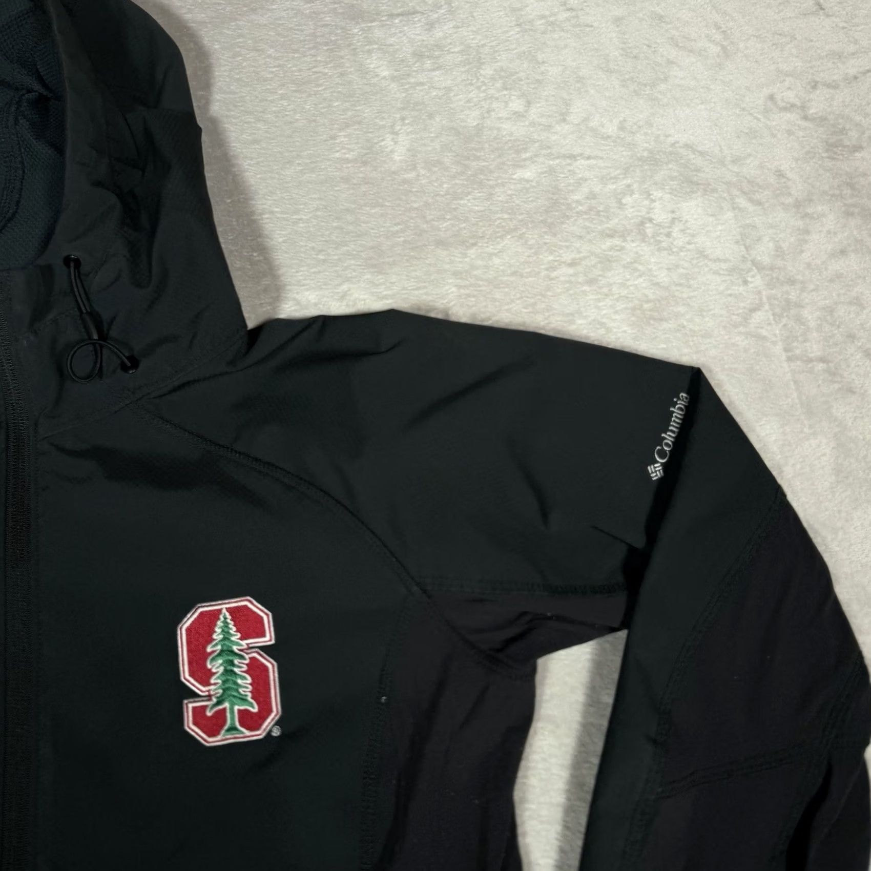 NCAA Columbia Stanford Cardinal Jacket Womens Medium Black Soft Shell Full Zip NCAA Size M / US 6-8 / IT 42-44 - 3 Thumbnail