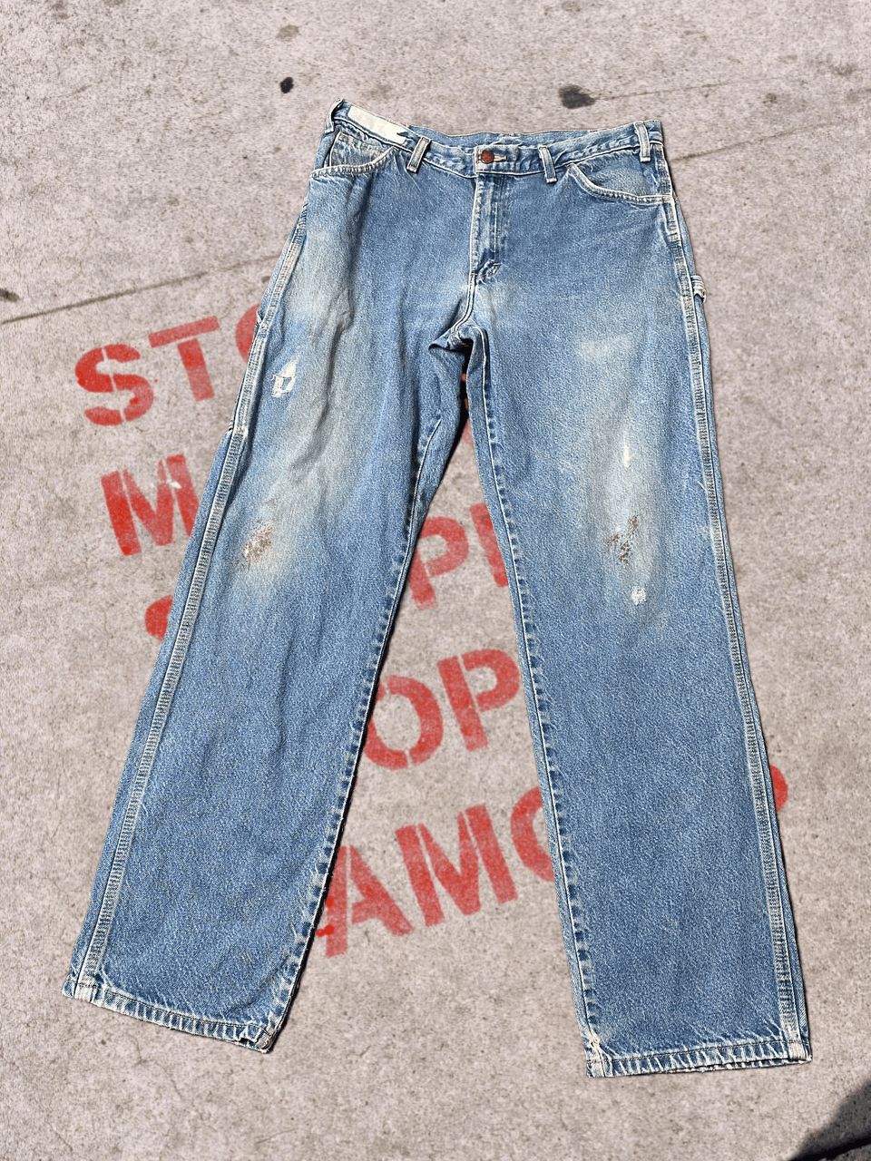 Dickies DICKIES Men’s Blue Denim Jeans Classic Fit Size US 34 / EU 50 - 1 Thumbnail