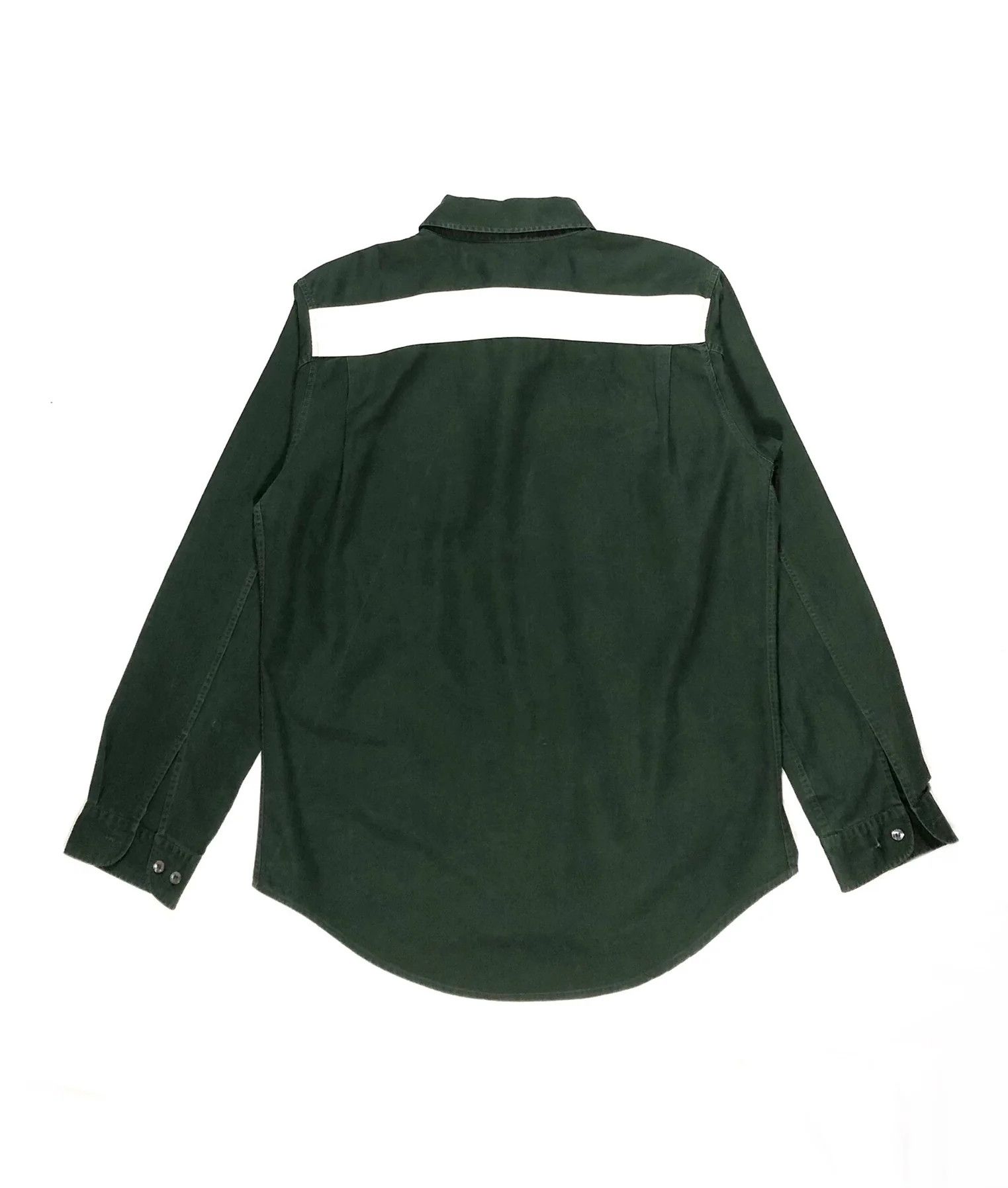 Helmut Lang HELMUT LANG Shirt Long Sleeve 1998 White Stripe Cotton Size US M / EU 48-50 / 2 - 1 Thumbnail
