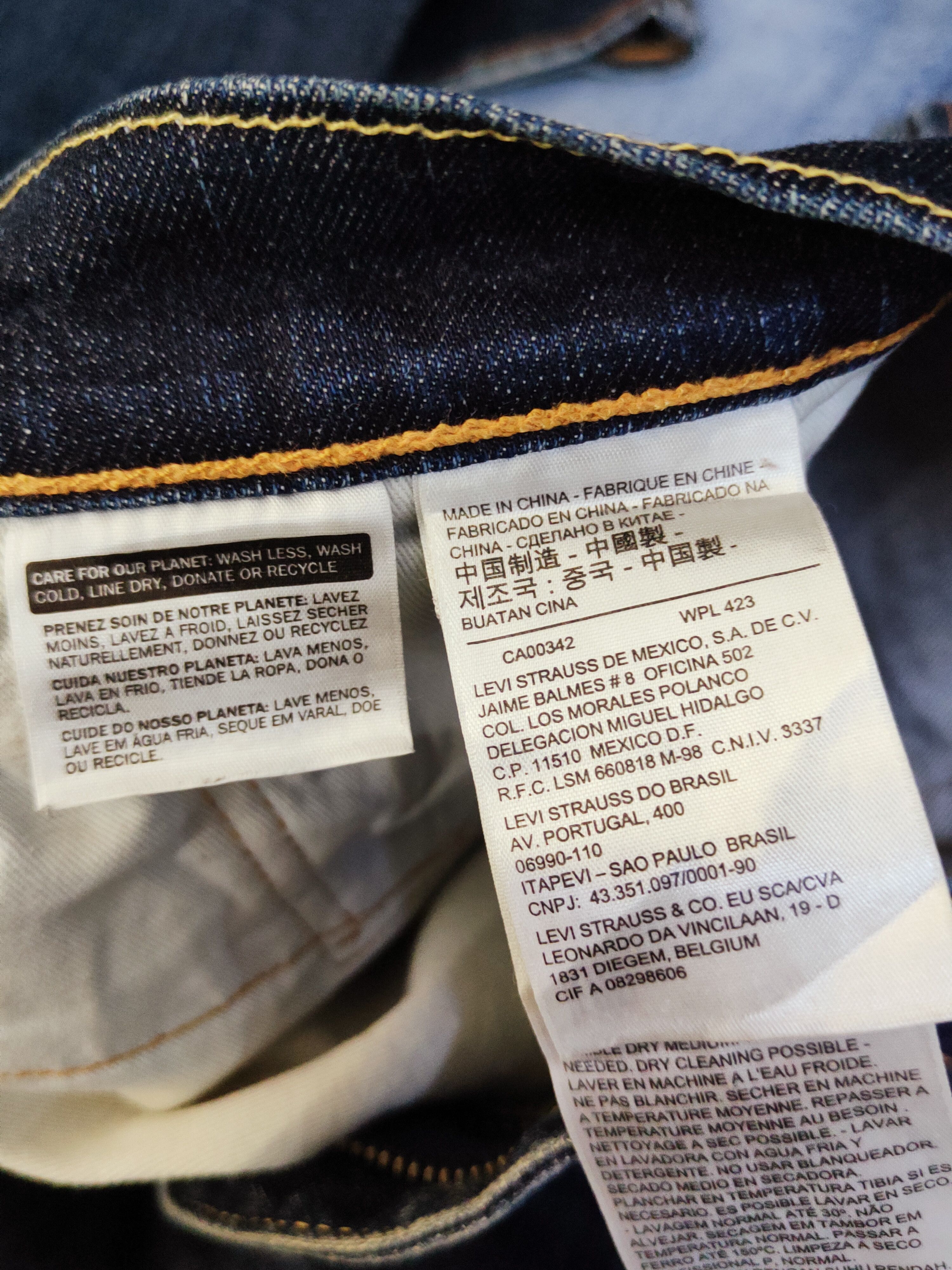 Levi's 510 Levi's Dark Blue Distressed Ripped Skinny Jeans #S2711 Size US 31 - 22 Thumbnail