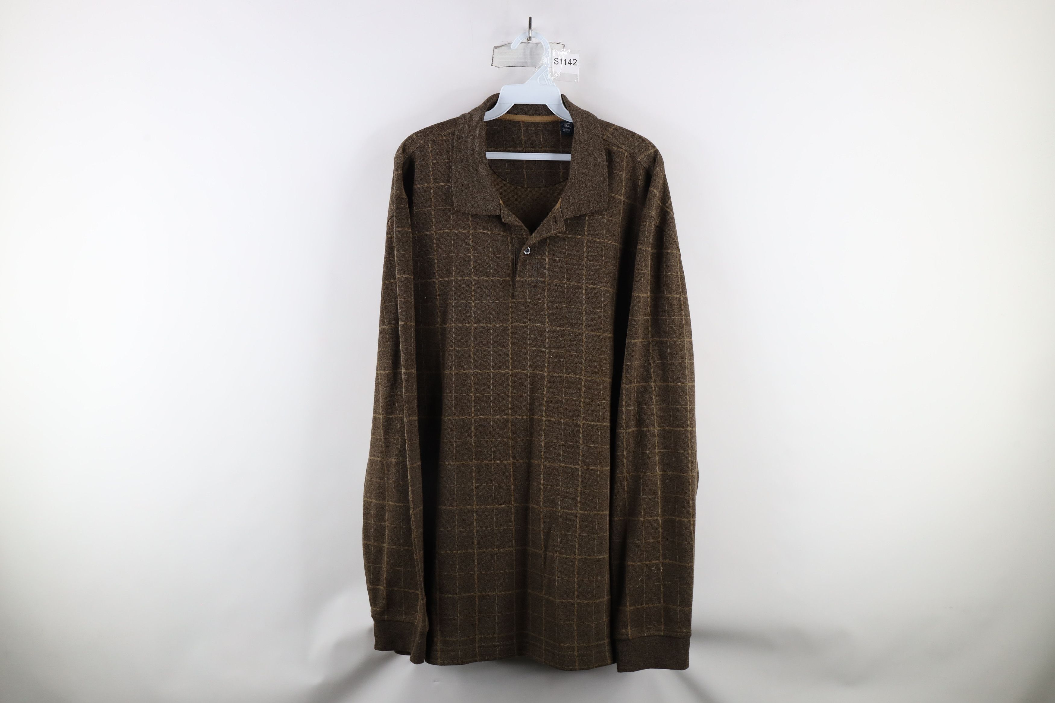 Vintage Vintage 90s Streetwear Knit Long Sleeve Rugby Polo Shirt Size US XL / EU 56 / 4 - 1 Thumbnail