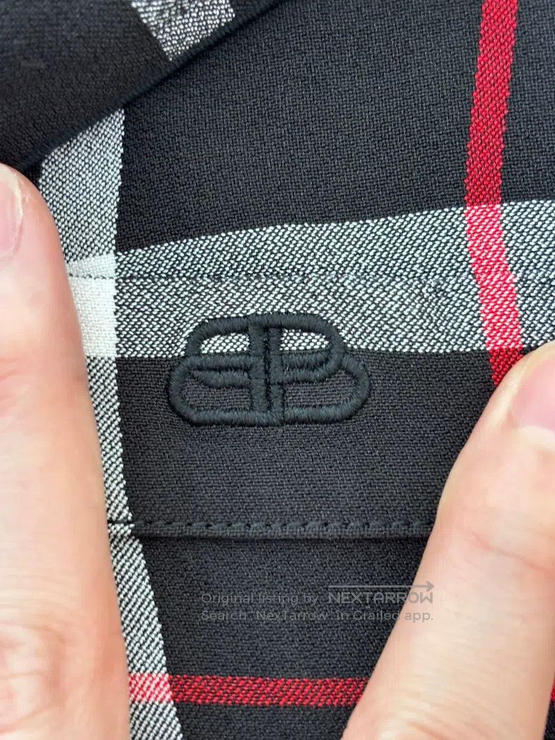 Balenciaga Balenciaga Black and Red Plaid Shirt Size US S / EU 44-46 / 1 - 4 Thumbnail