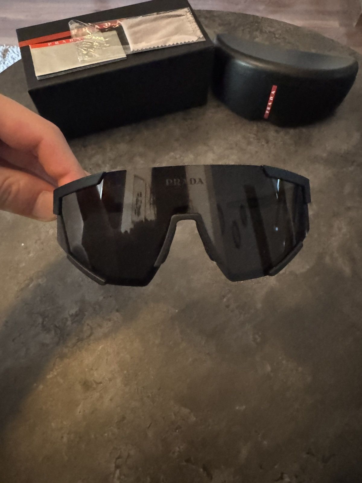 Prada Prada Linea Rossa Sunglasses Size ONE SIZE - 3 Thumbnail