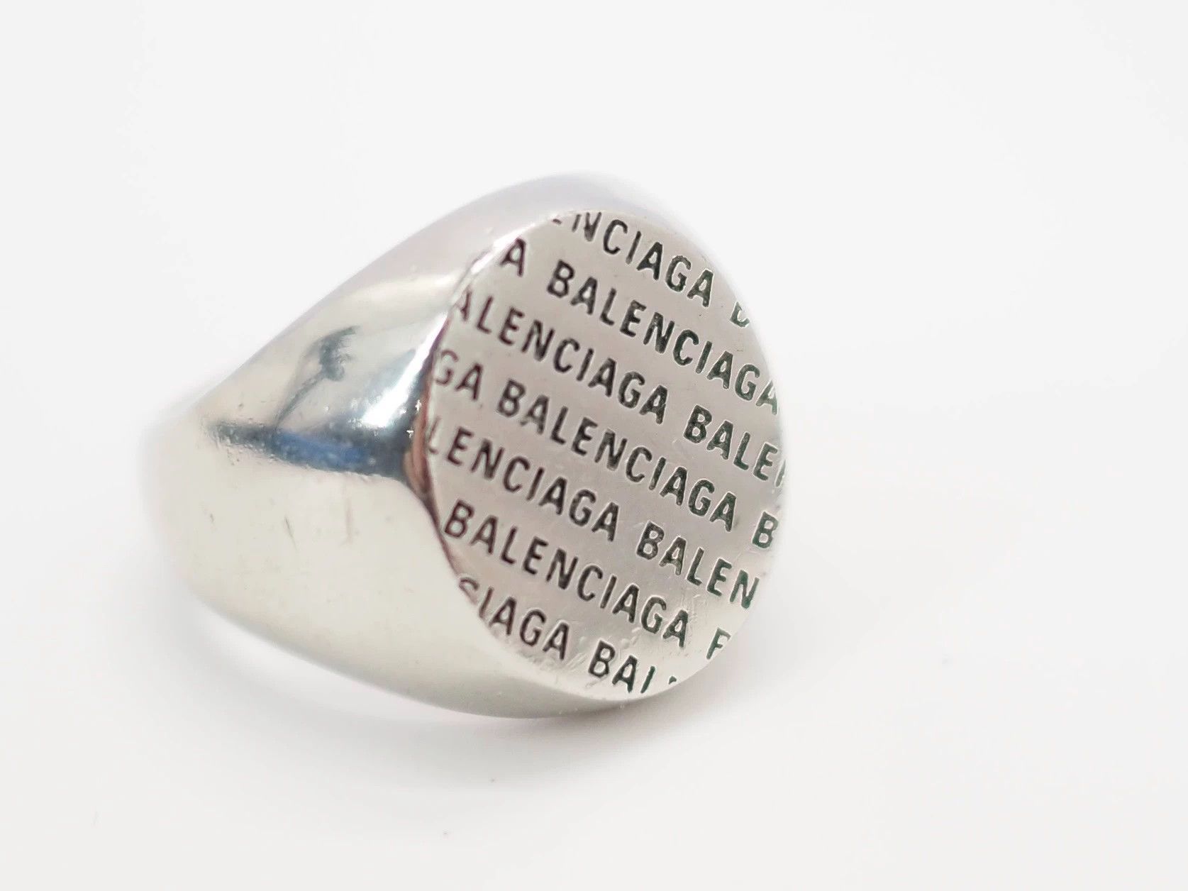 Balenciaga Balenciaga Tone Signet Ring Size ONE SIZE - 4 Thumbnail