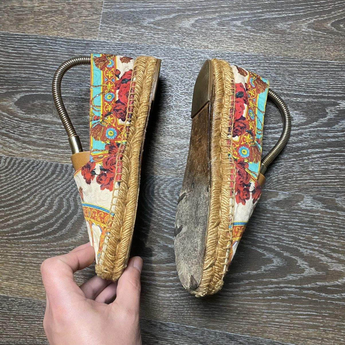 Dolce & Gabbana Dolce & Gabbana Printed Canvas Espadrilles Slip On Size US 7 / IT 37 - 4 Thumbnail