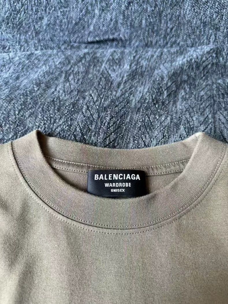 Balenciaga Balenciaga Army Green Cola embroidered short sleeves Size US S / EU 44-46 / 1 - 3 Thumbnail