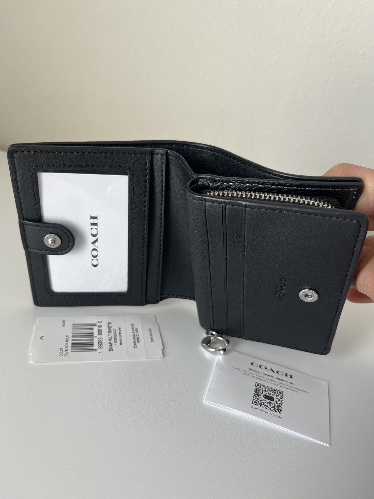 Coach Coach Snap Wallet With Rivets Size ONE SIZE - 5 Thumbnail