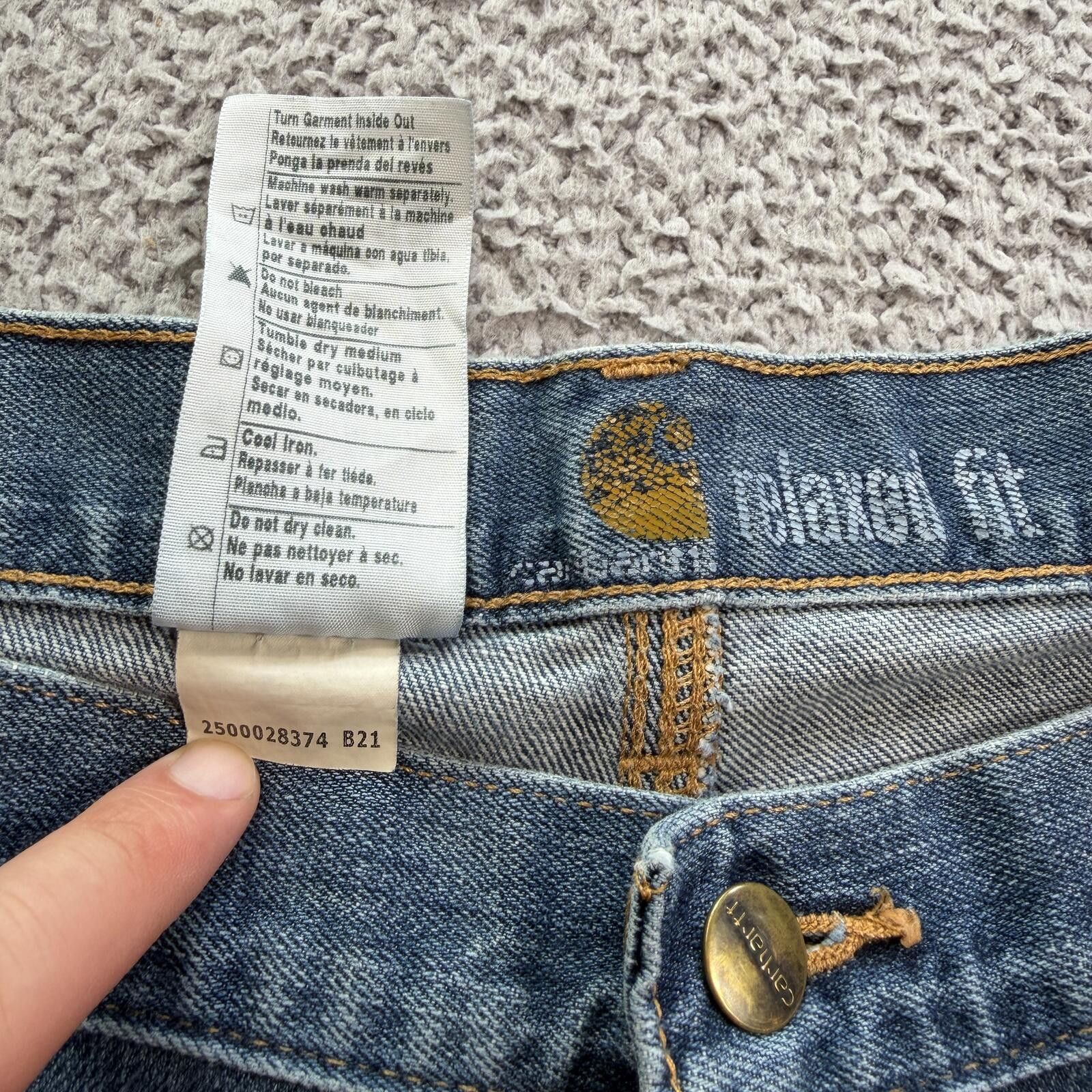 Carhartt Carhartt Relaxed Fit Carpenter Jeans Mens 40x30 Light Wash Size US 40 / EU 56 - 6 Thumbnail