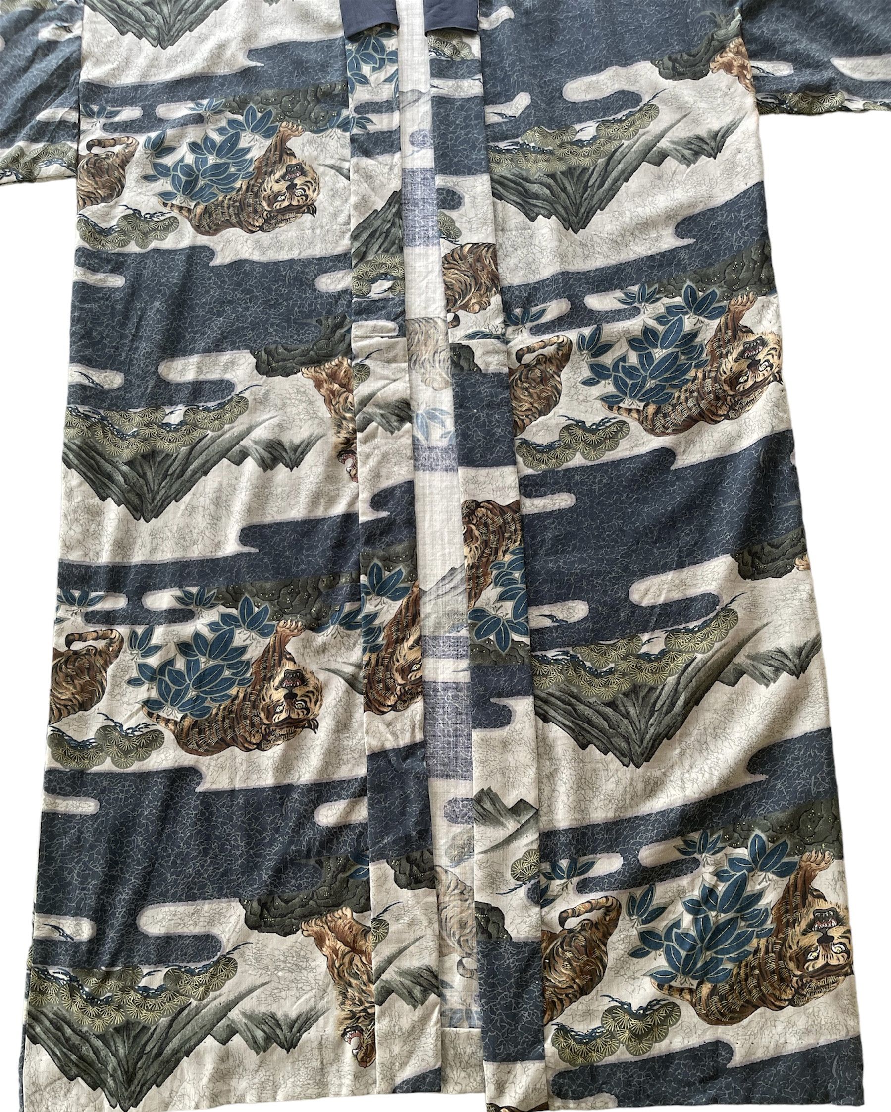 Vintage RARE KIMONO TIGER FULL PRINT JAPAN Size US L / EU 52-54 / 3 - 2 Thumbnail
