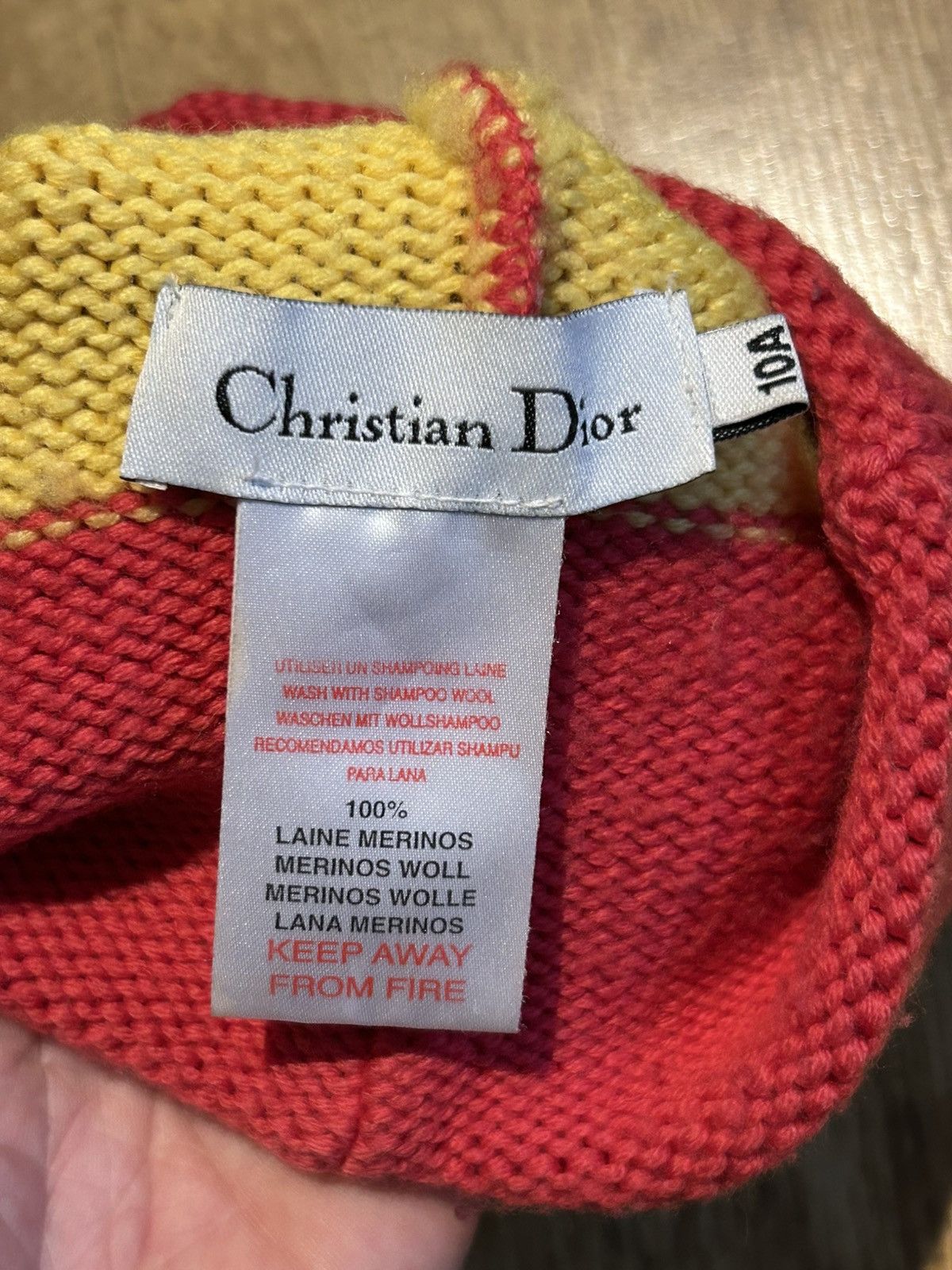 Dior Vintage Christian Dior Rasta beanie/bobble hat Size 10A Size ONE SIZE - 9 Thumbnail