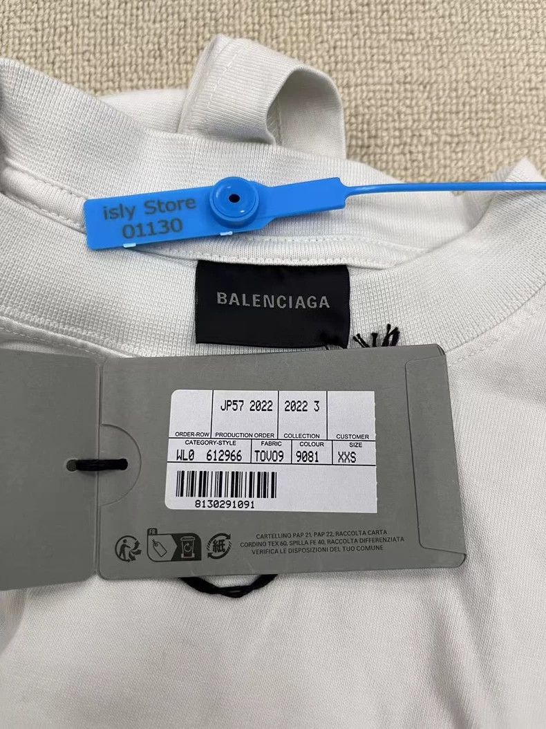 Balenciaga Balenciaga Solid color letter Logo printed round neck shor Size US XXS / EU 40 - 5 Thumbnail